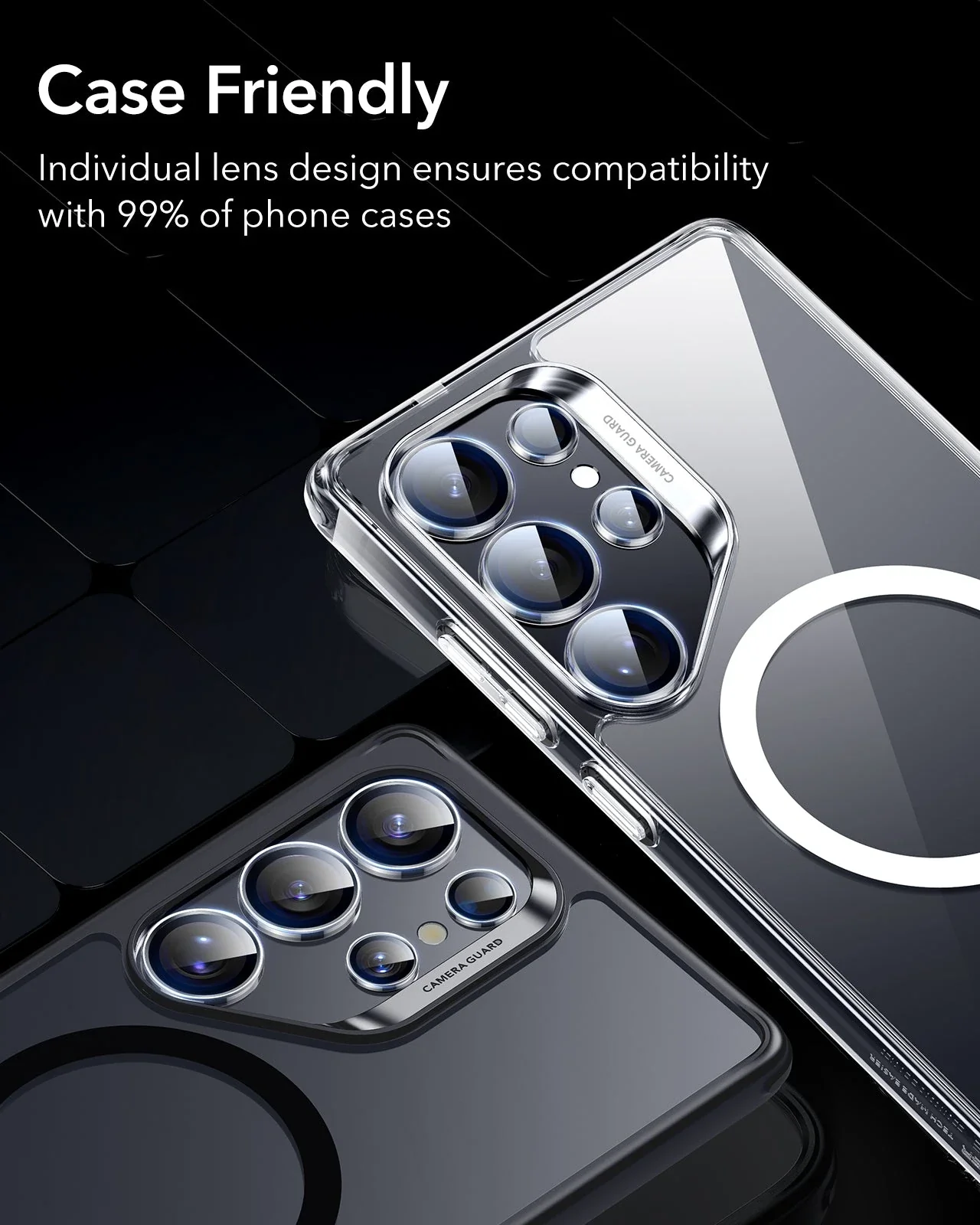 Galaxy S25 Ultra Armorite Camera Lens Protectors - Clear - Image 8