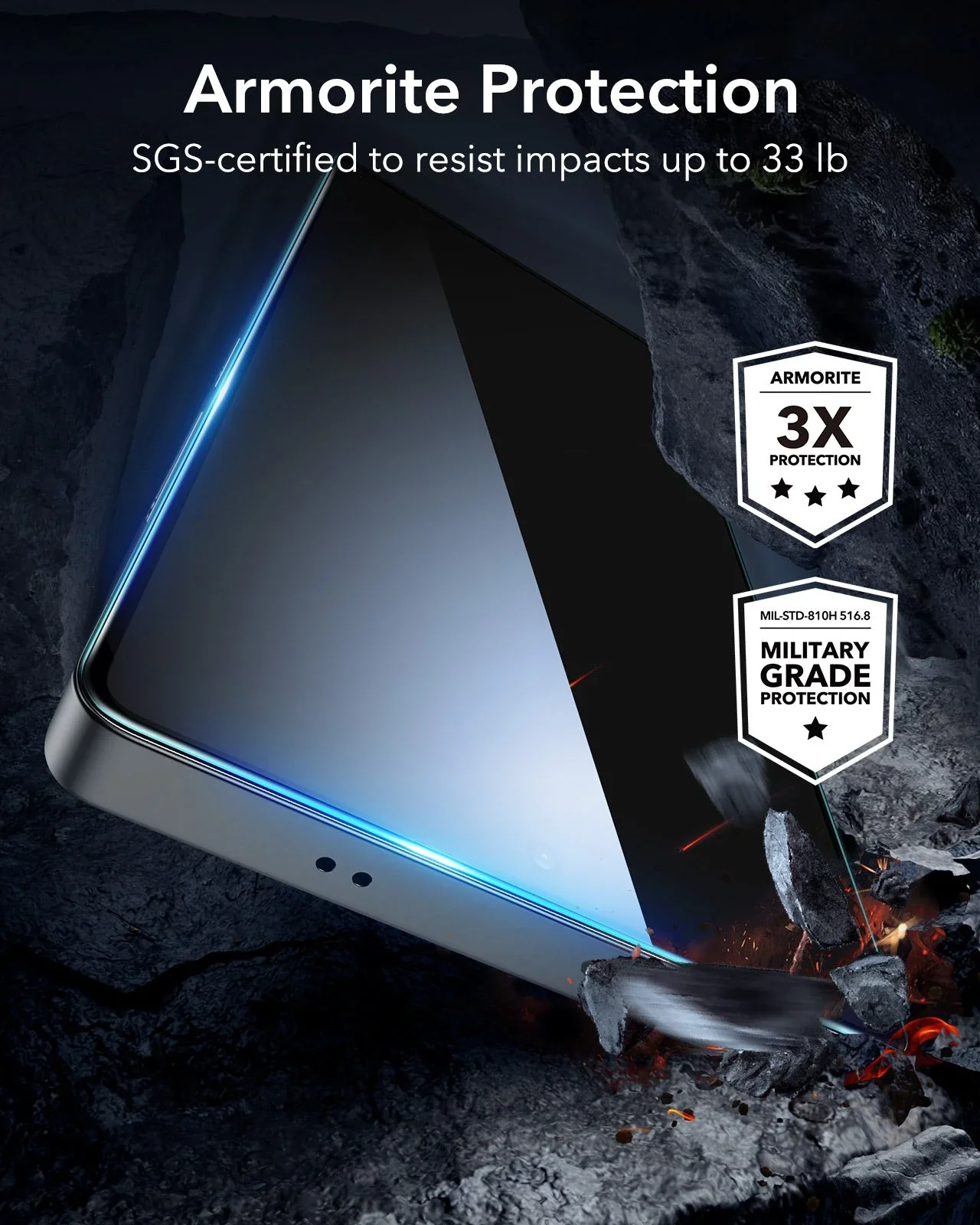 Galaxy S25 Ultra Armorite Screen Protector (UltraFit) - 3 Pack - Image 4