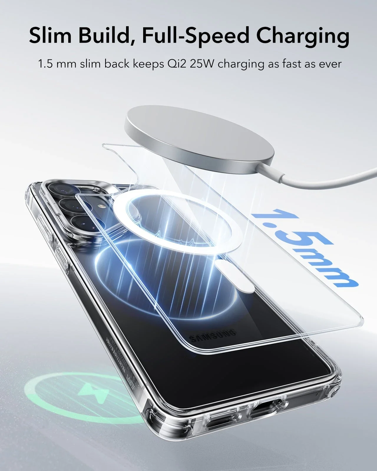 Galaxy S26 Classic Hybrid Magnetic Case (Stash Stand) - Clear - Image 8