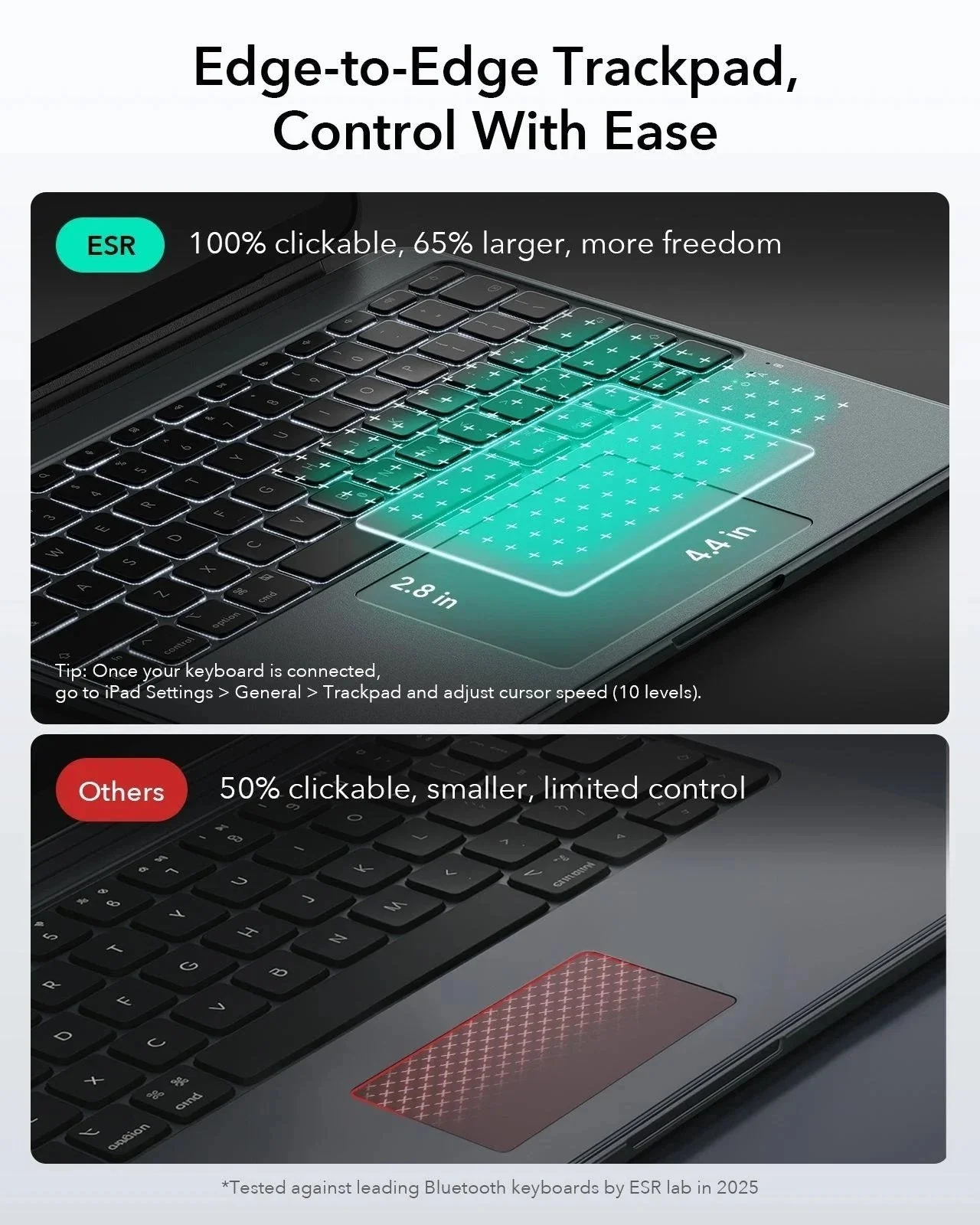 iPad Air 13" (M3) 2025 Bundle Shift Keyboard Case and Armorite Screen Protector -US Layout-Dark Gray - Image 6