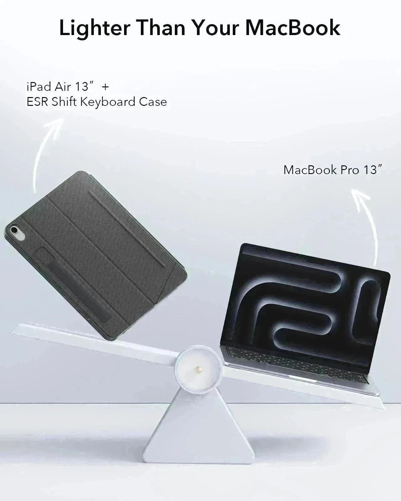 iPad Air 13" (M3) 2025 Bundle Shift Keyboard Case and Armorite Screen Protector -US Layout-Dark Gray - Image 8