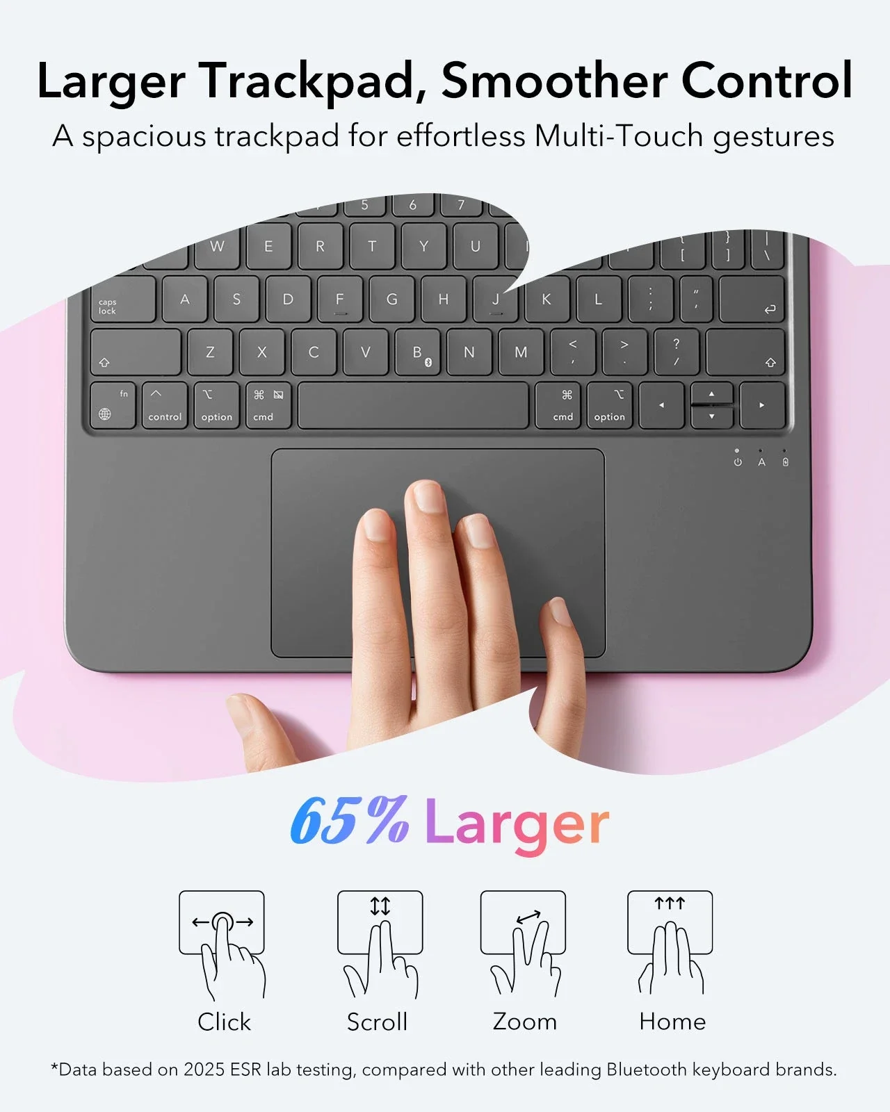 iPad 2026 Entry-level Flex Keyboard Case (Detachable)  - US Layout-Dark Gray - Image 3
