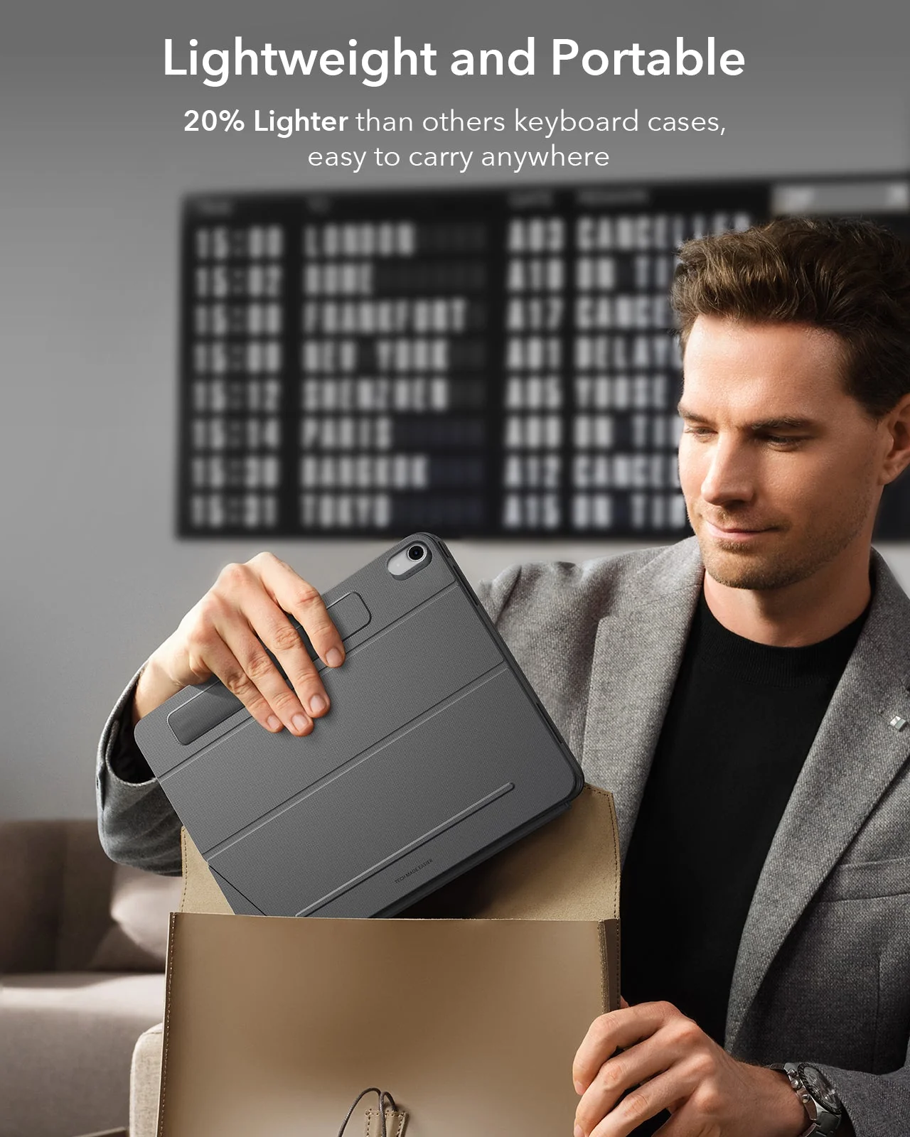 iPad 2026 Entry-level Shift Keyboard Case (Detachable) -US Layout-Dark Gray - Image 8