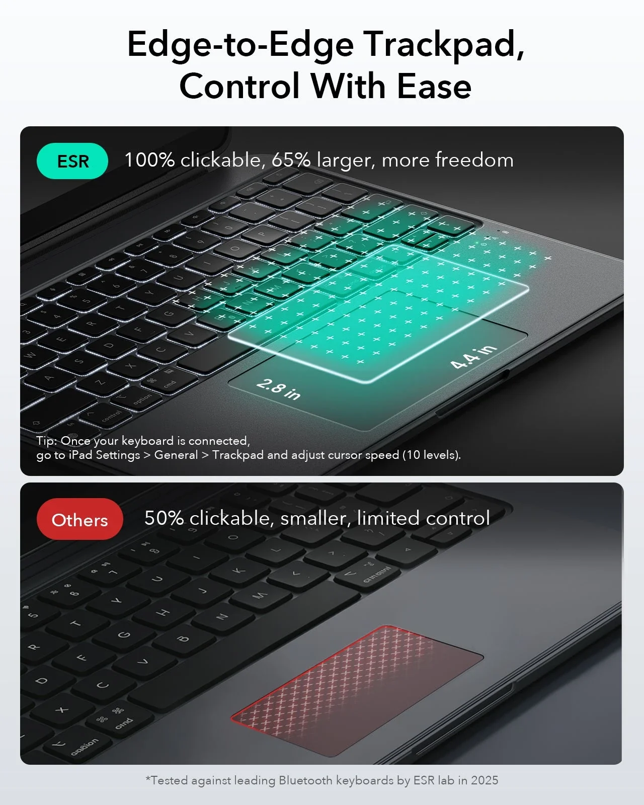iPad 2026 Entry-level Shift Keyboard Case (Detachable) -US Layout-Dark Gray - Image 4