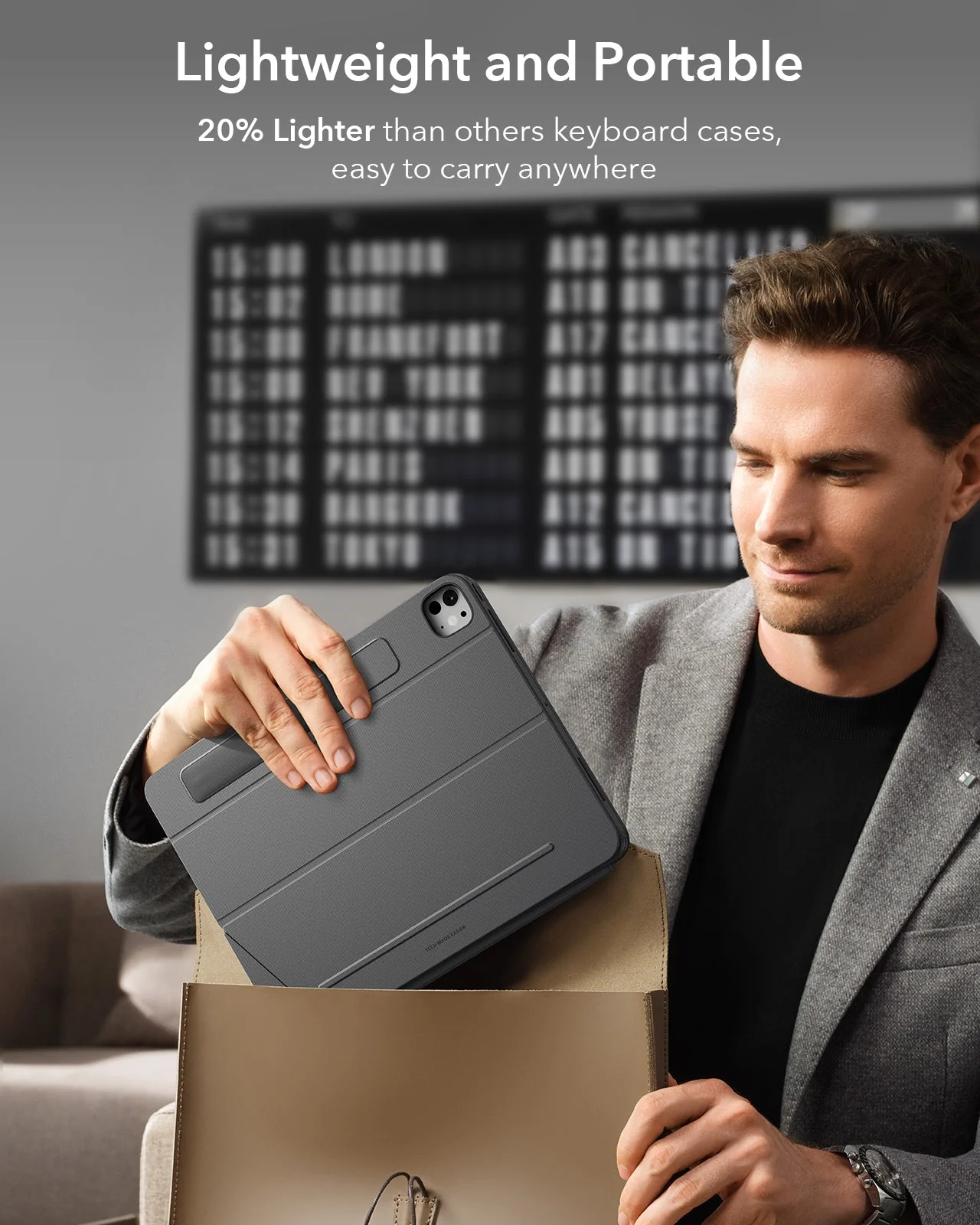 iPad Pro 11" (M4) 2024 Bundle Shift Keyboard Case with Geo Digital Pencil  - US Layout - Dark Gray - Image 8