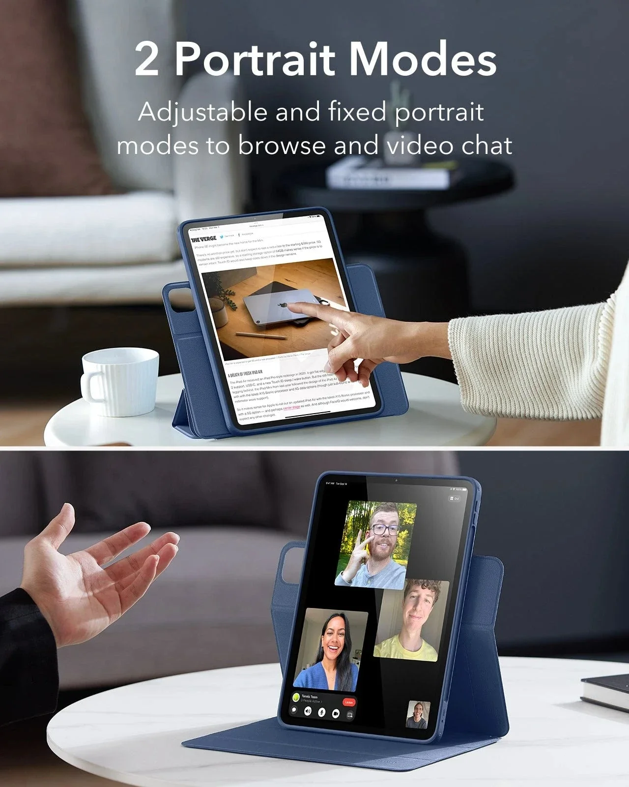 iPad Pro 13ʺ (2025) Rebound Case and Screen Protector Bundle - Navy Blue - Image 4