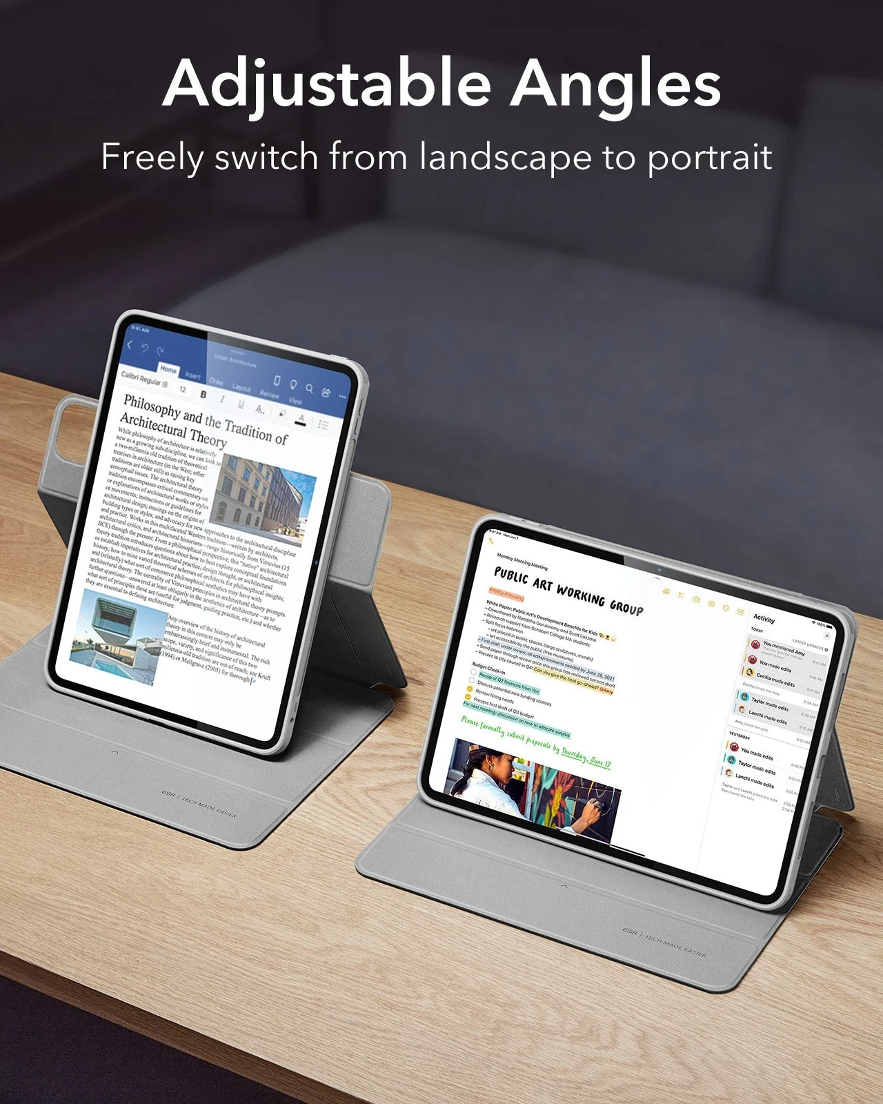 iPad Pro 13ʺ (2025) Rebound Case and Screen Protector Bundle - Grey - Image 5