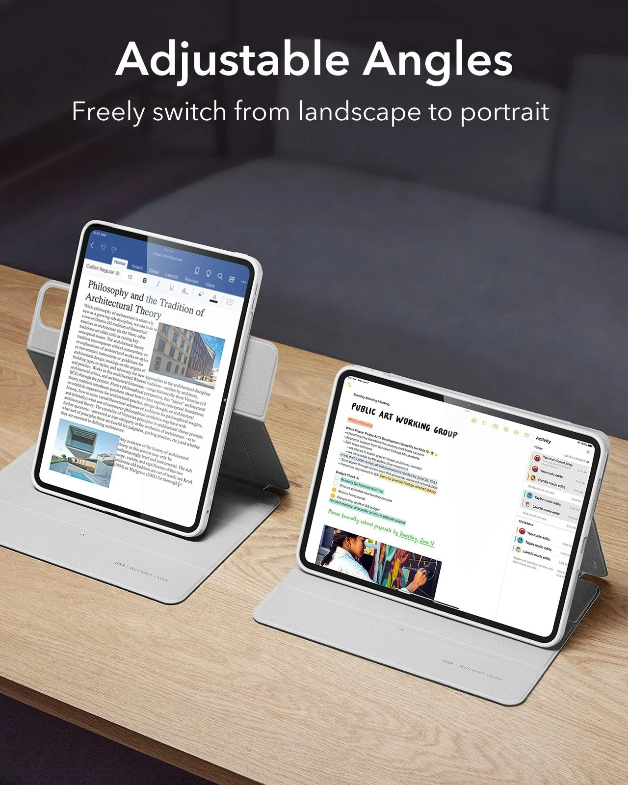 iPad Pro 13ʺ (2025) Rebound Case and Screen Protector Bundle - Brilliant White - Image 5