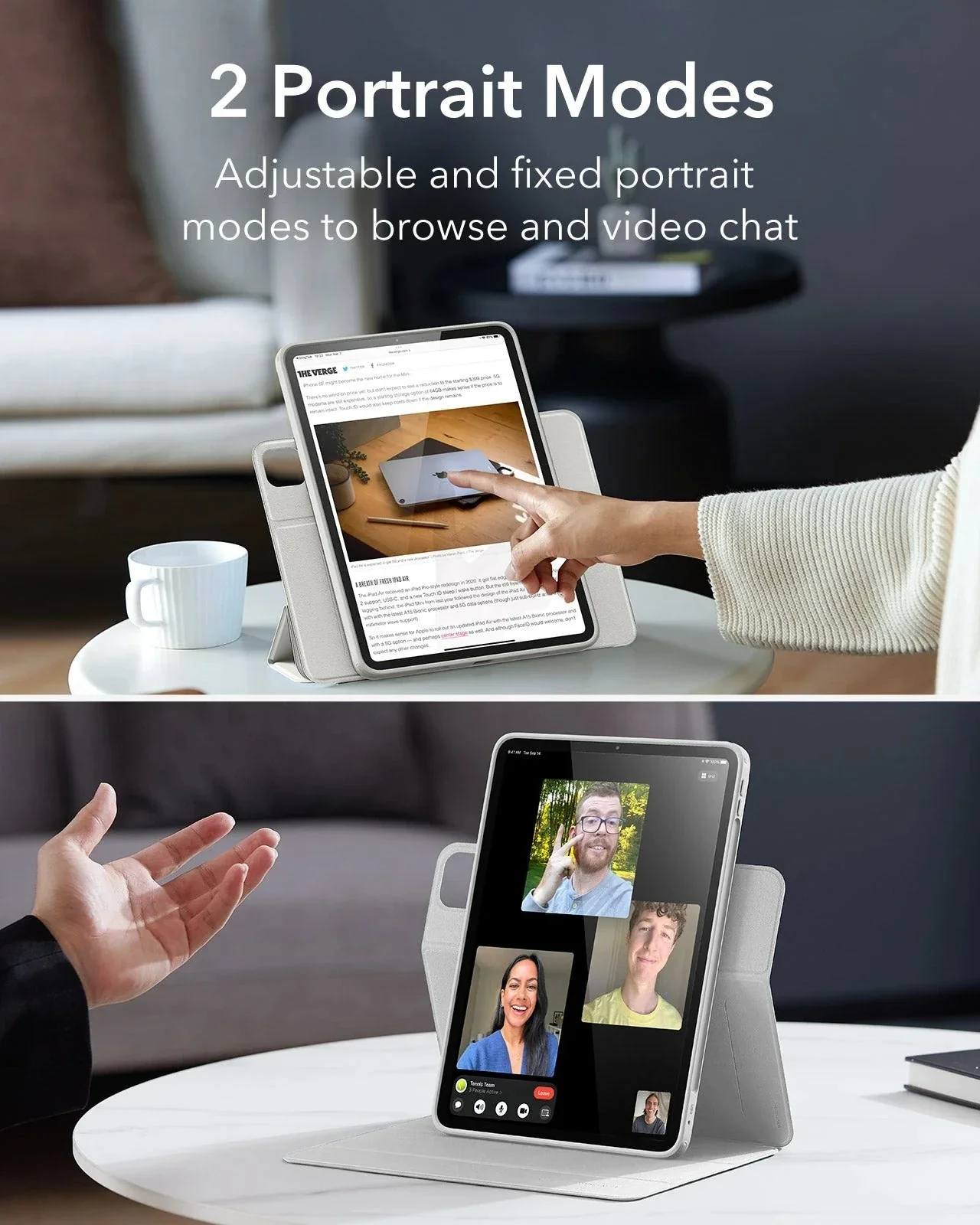 iPad Pro 13ʺ (2025) Rebound Case and Screen Protector Bundle - Brilliant White - Image 6