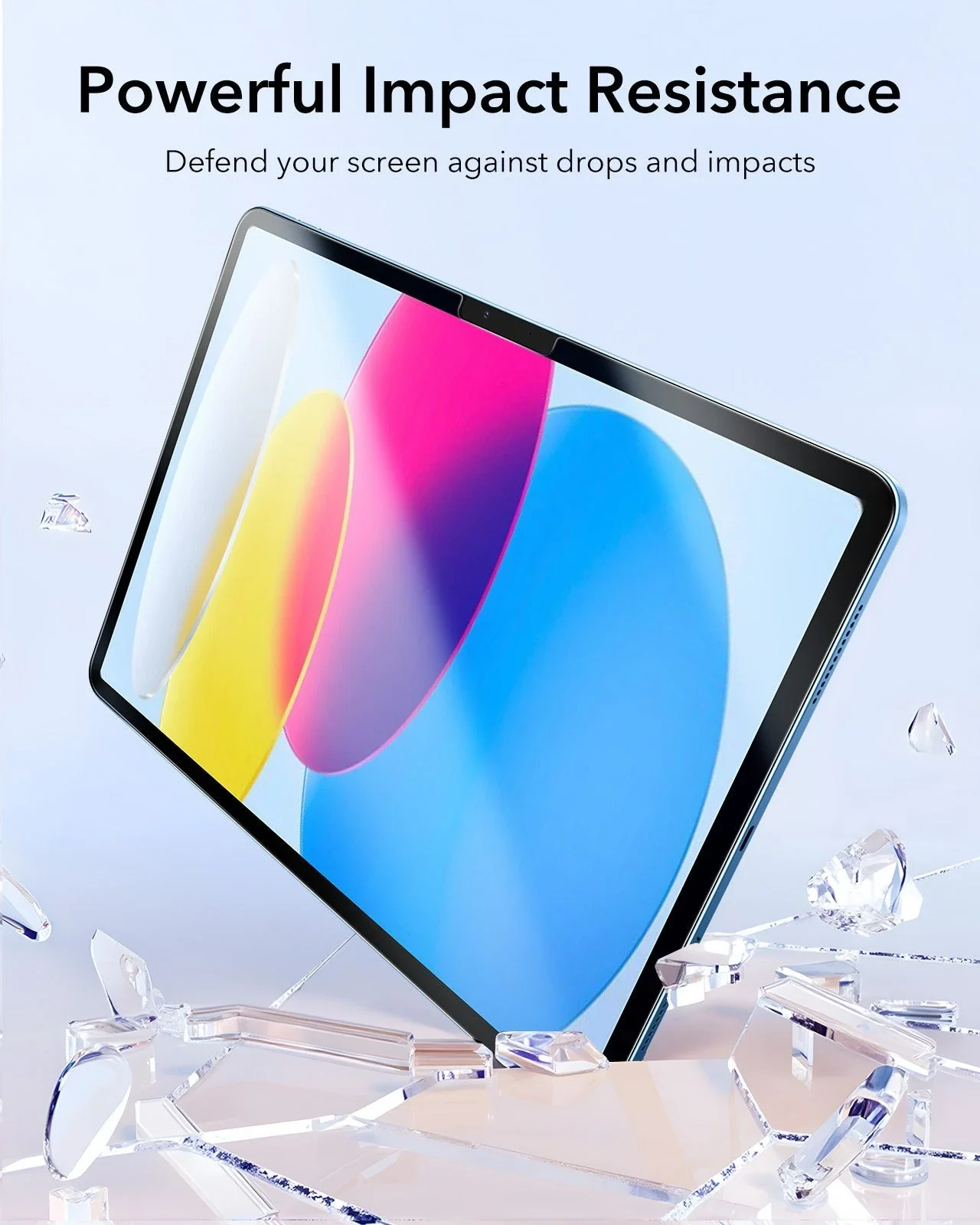 iPad 10th Generation Paper-Feel Tempered Glass Screen Protector - 2 Pack - Image 6