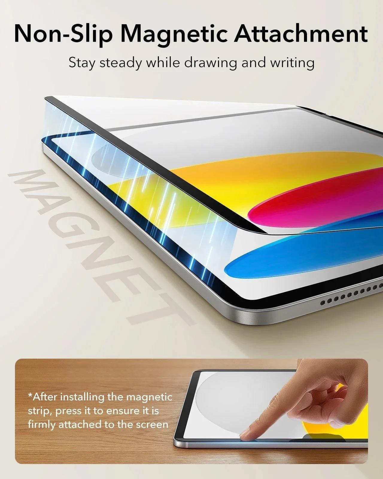 iPad 11" (A16, 2025) Rebound Magnetic Keyboard Case and Paper-Feel Screen Protector Bundle-US Layout-White - Image 22