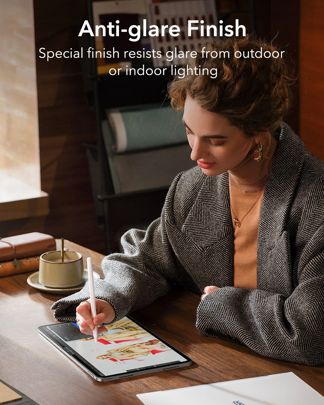 iPad 11" (A16, 2025) Rebound Magnetic Keyboard Case Paper-Feel Bundle - US Layout-Black - Image 16