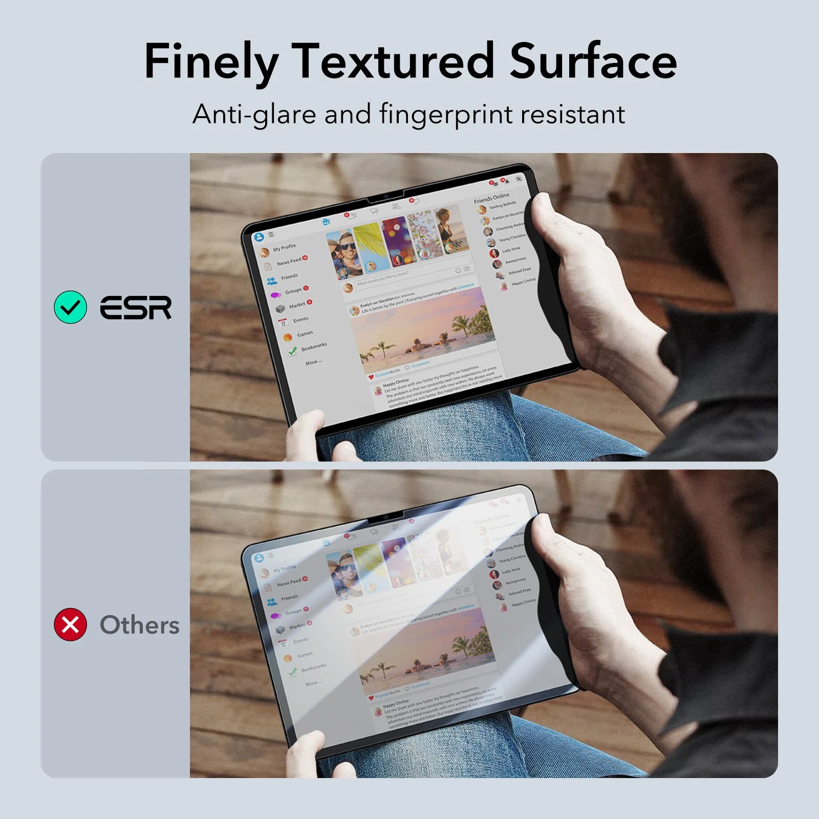 iPad Air 11" (2024) Privacy Magnetic Screen Protector Set - 1 Privacy + 2 Tempered-Glass - Image 7