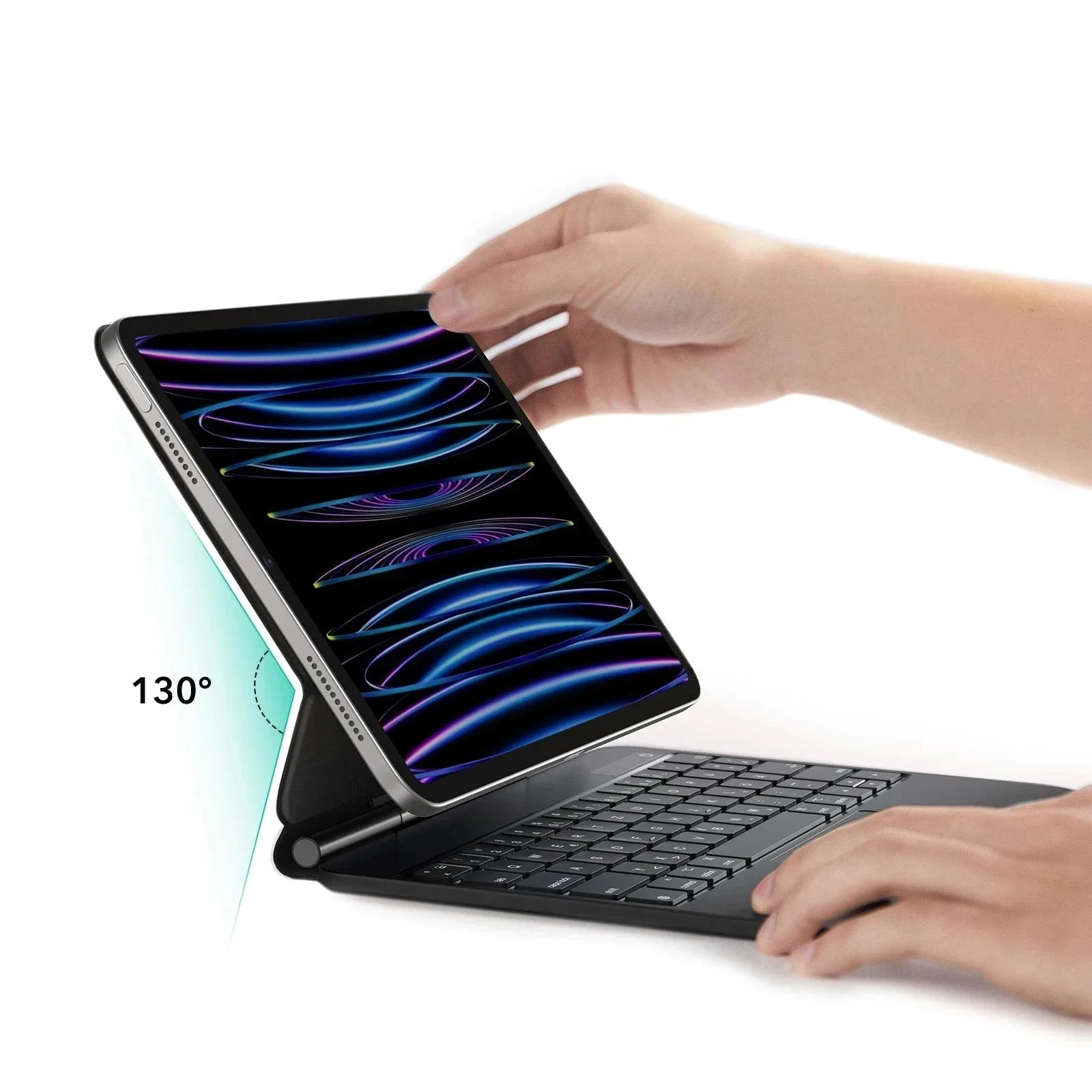 iPad Air 11 Zoll (2025) Rebound Magnetische Tastatur Hülle - DE Layout - Image 10