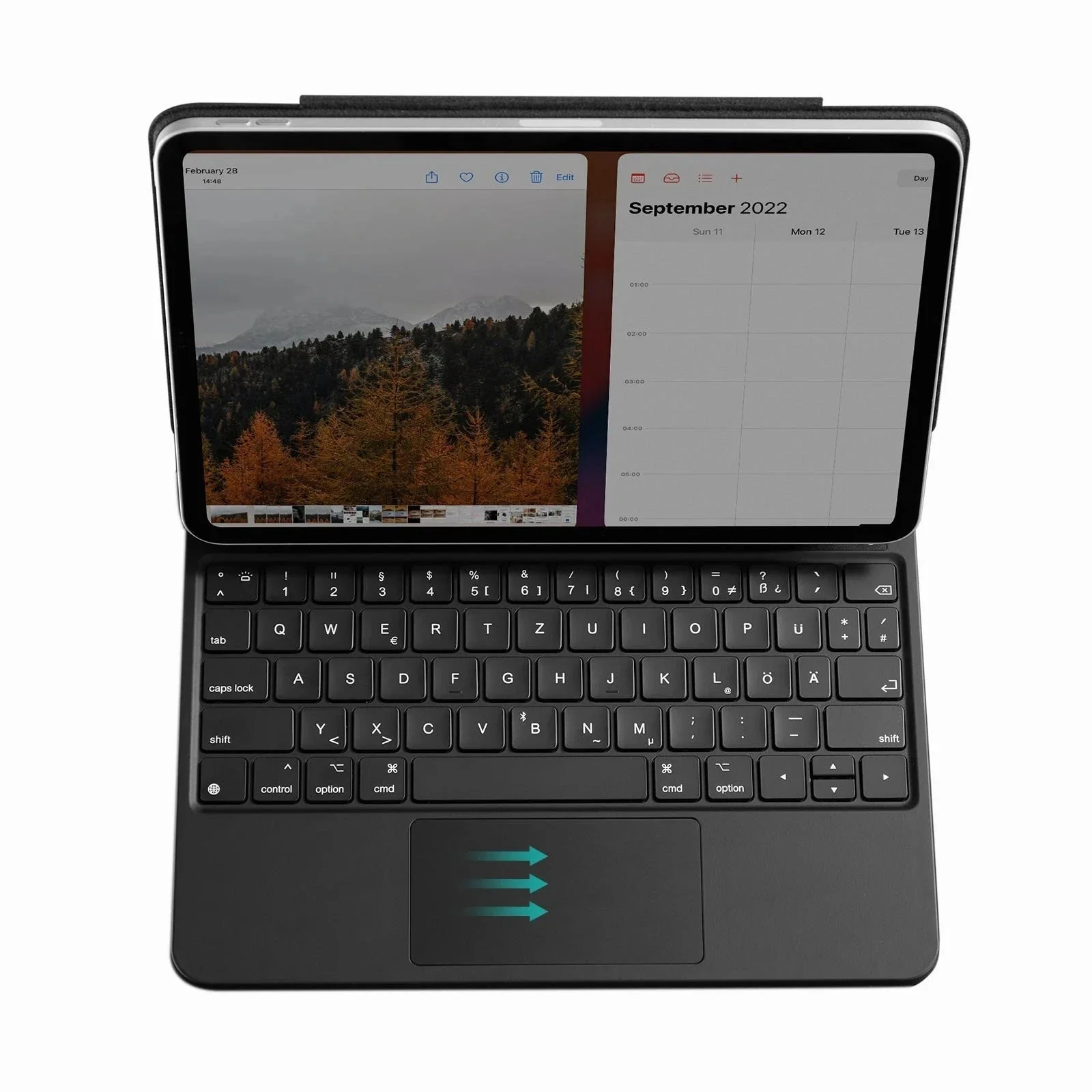iPad Air 11 Zoll (2025) Rebound Magnetische Tastatur Hülle - DE Layout - Image 12