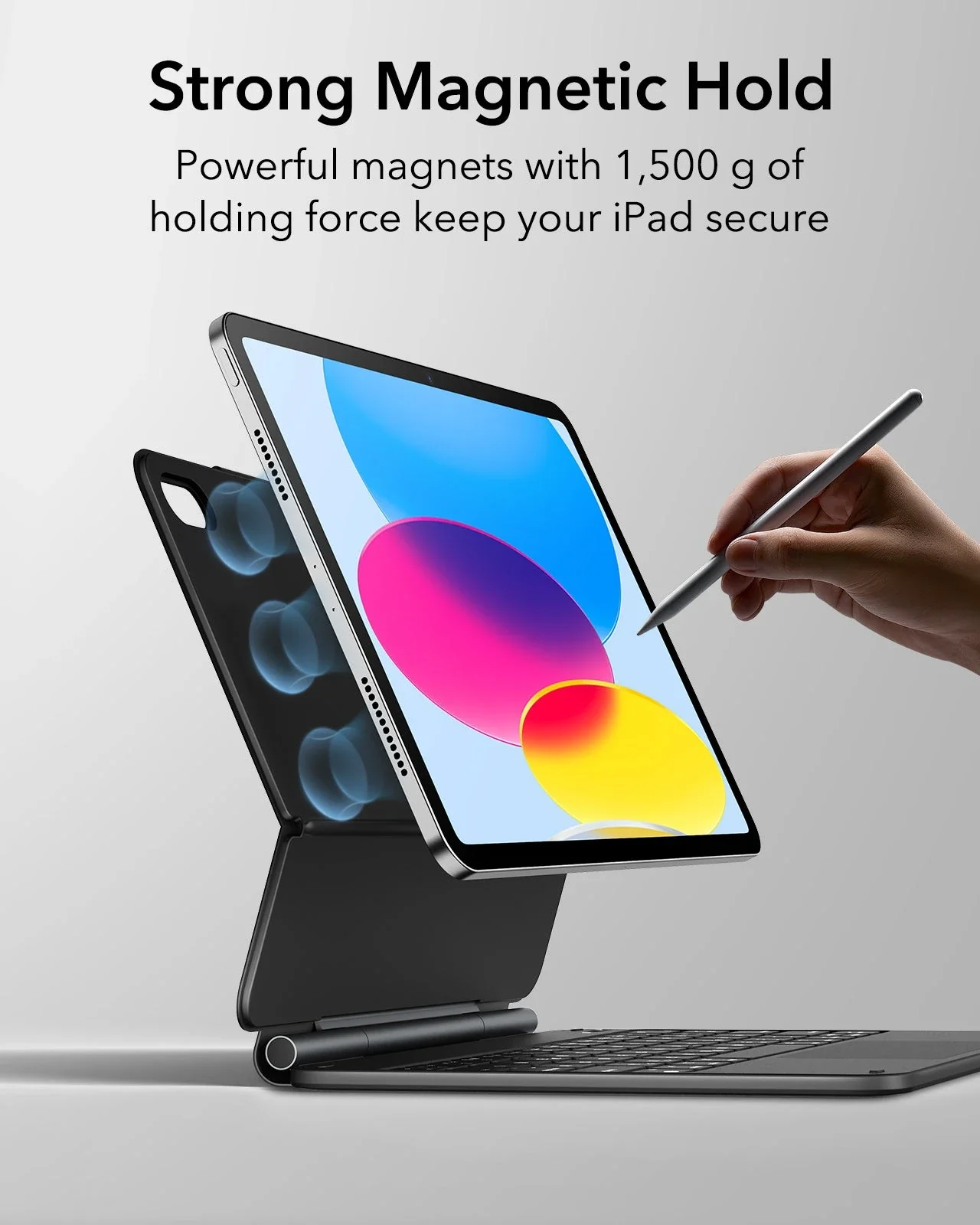 iPad Air 11 Zoll (2025) Rebound Magnetische Tastatur Hülle - DE Layout - Image 8