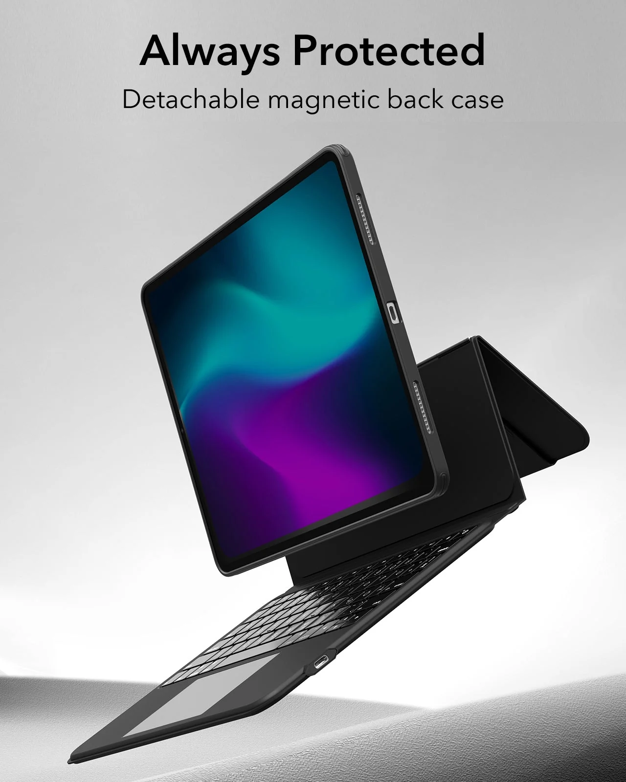 iPad Air 13" (2024) Ascend Tastatur Hülle - DE Layout - Schwarz - Image 7