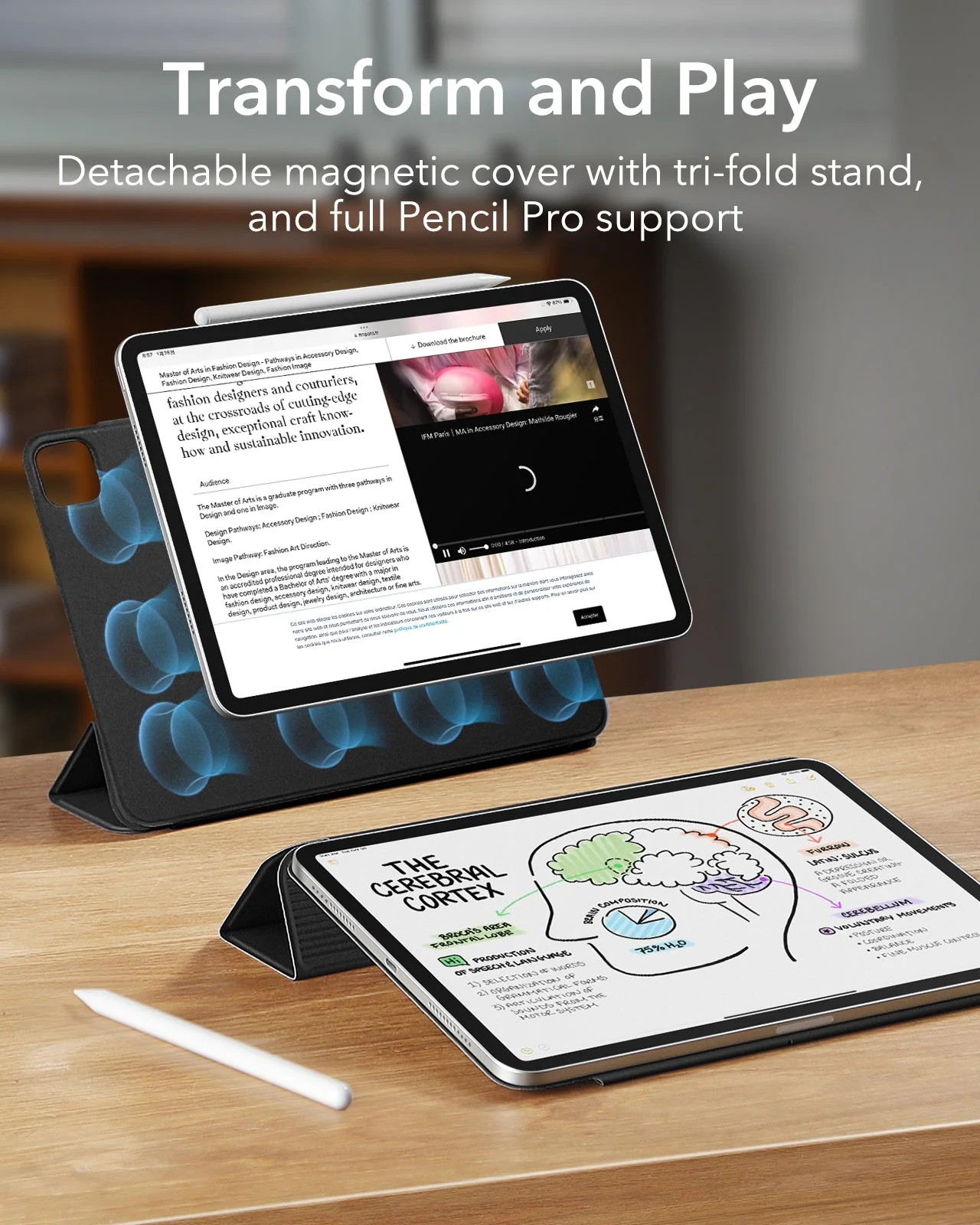 iPad Air 13" (2024) Magnetic Transformation Bundle - Grey - Image 3