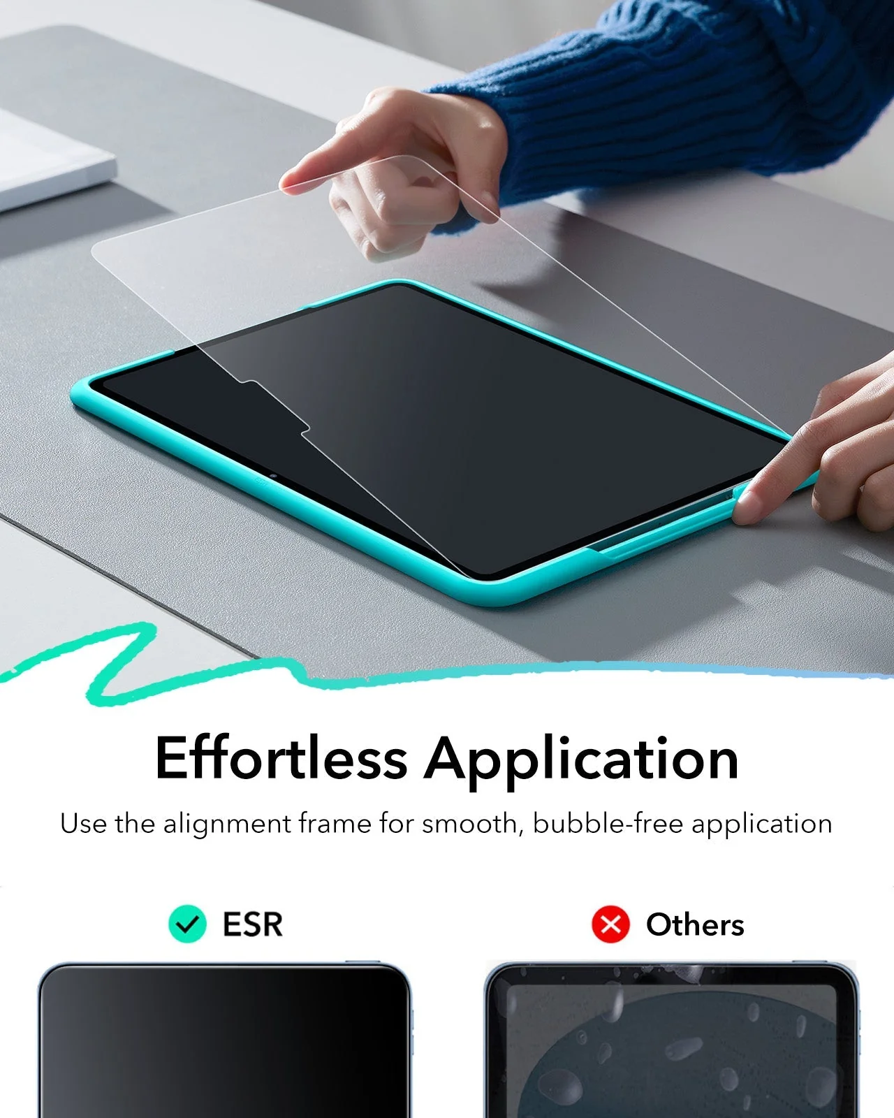 iPad Air 13" (2025) Paper-Feel Tempered-Glass Screen Protector Set - 2 Paper-Feel Tempered-Glass + 2 UltraFit Classic - Image 4
