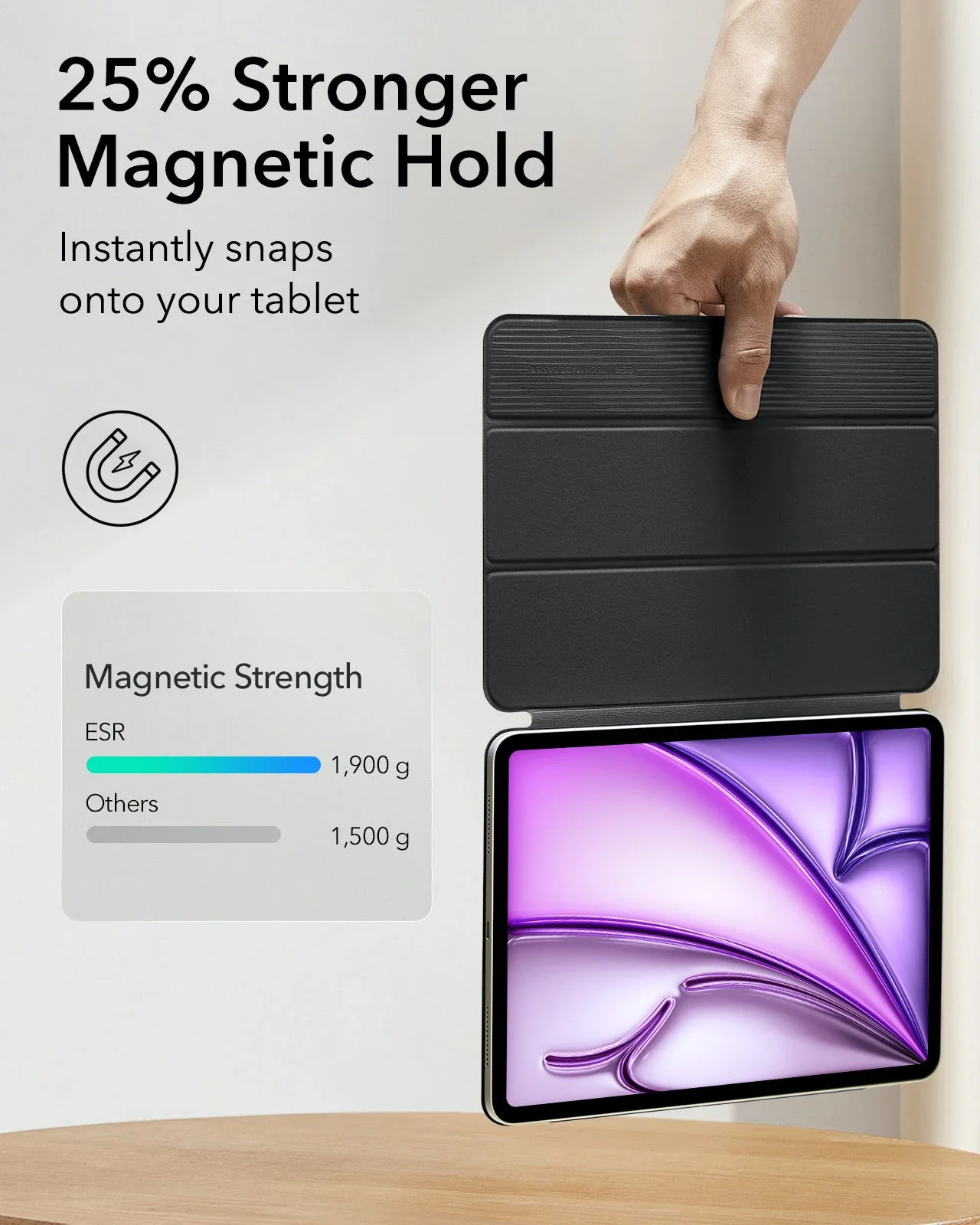 iPad Air 13" (2024) Rebound Magnetic Protection Bundle - Pink - Image 4