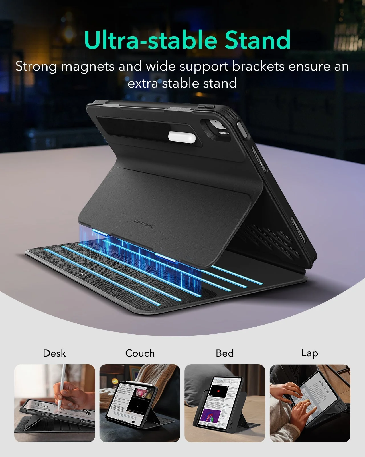 iPad Air 13" (2025) Shift Magnetic Case - Titanium - Image 4