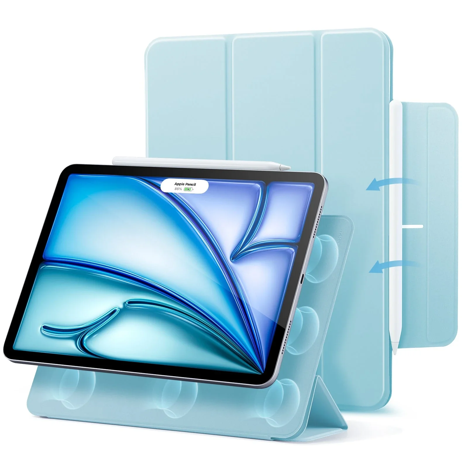 iPad Air 11ʺ (2024), Air 10.9ʺ (5th/4th Gen) Rebound Magnetic Case - Sky Blue