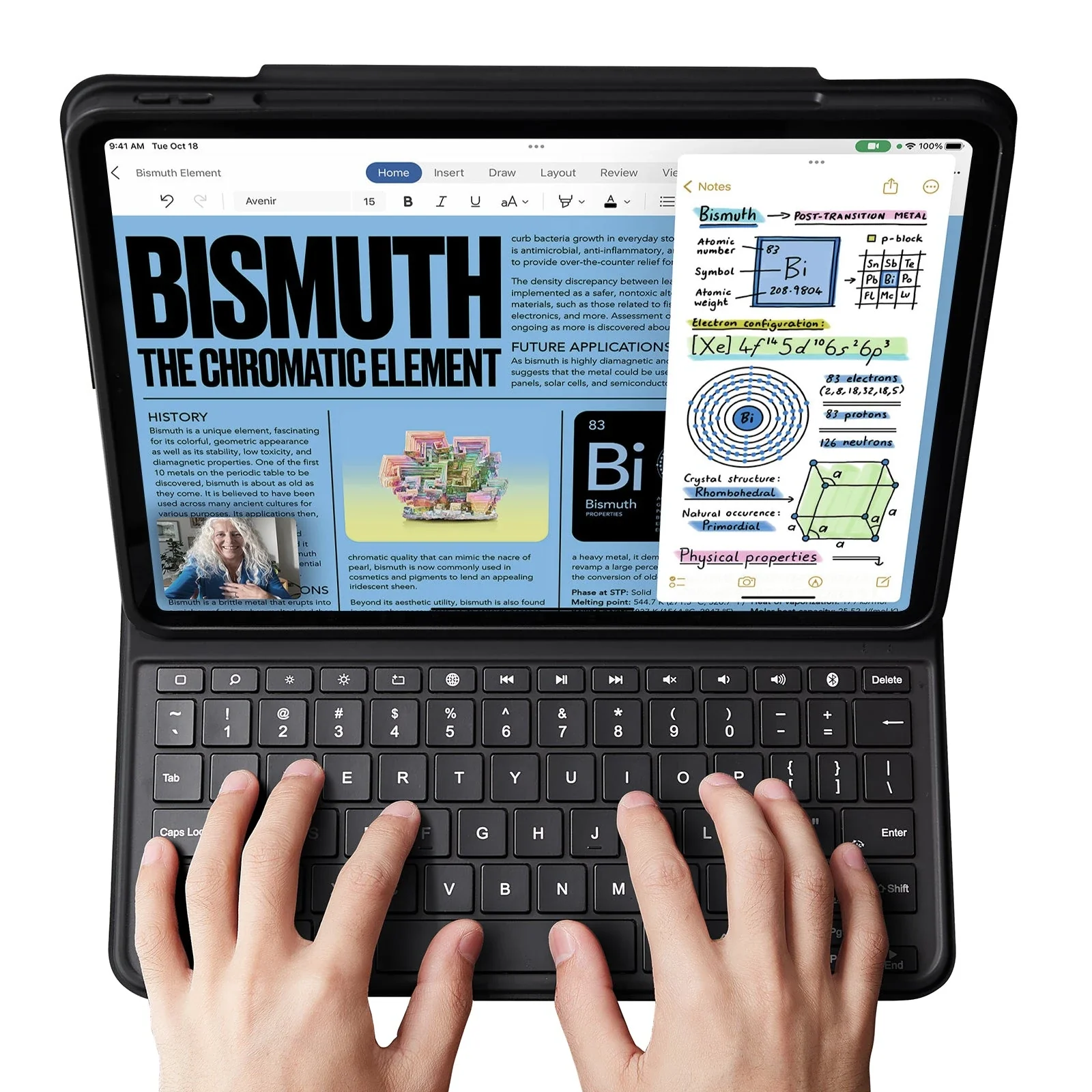 iPad Air 5/4 and Pro 11” Ascend Keyboard Case Lite - UK Layout-Black - Image 4