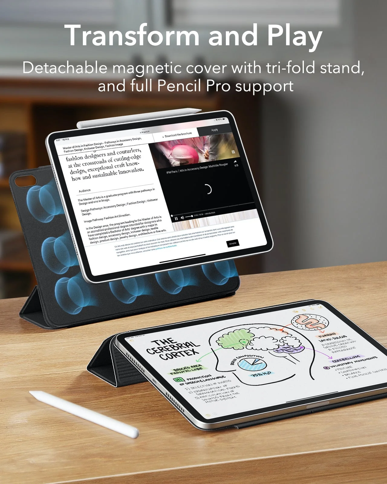 iPad mini 7/mini 6 Rebound Magnetic Case - Black - Image 3
