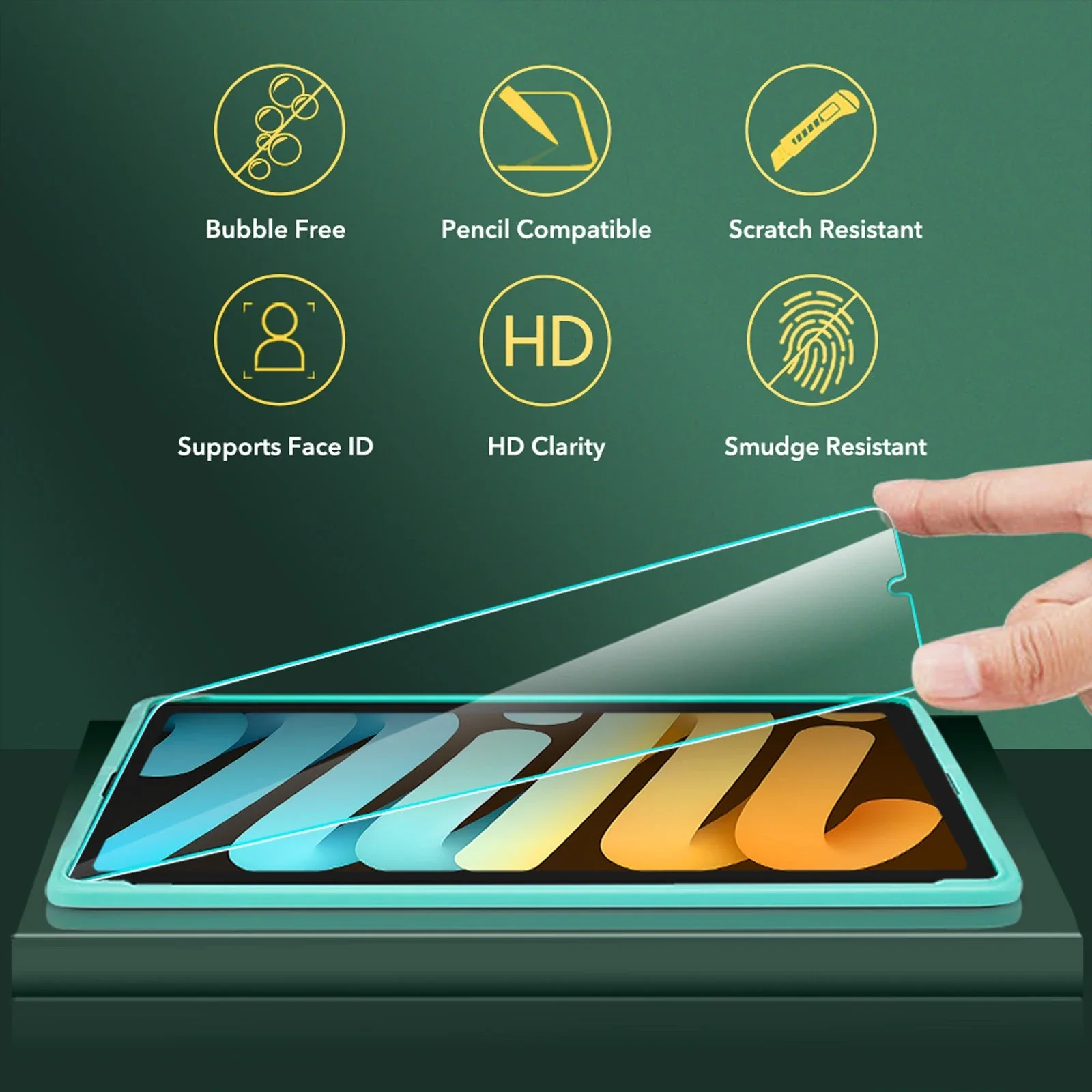 iPad mini 7/mini 6 Tempered-Glass Screen Protector - 2 Pack - Image 3
