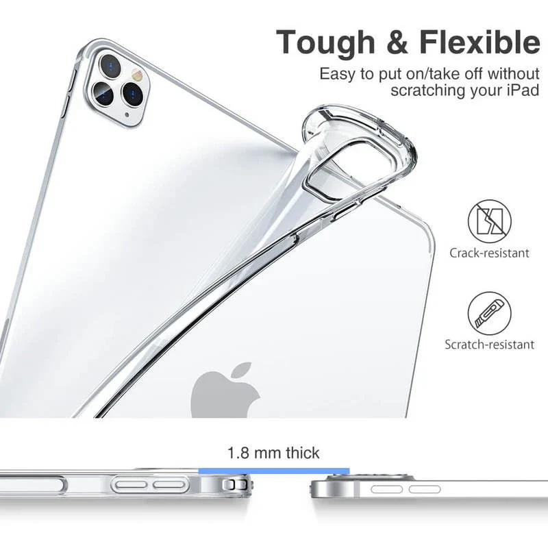 iPad Pro 11 2020 Rebound Soft Protective Case - Clear - Image 9