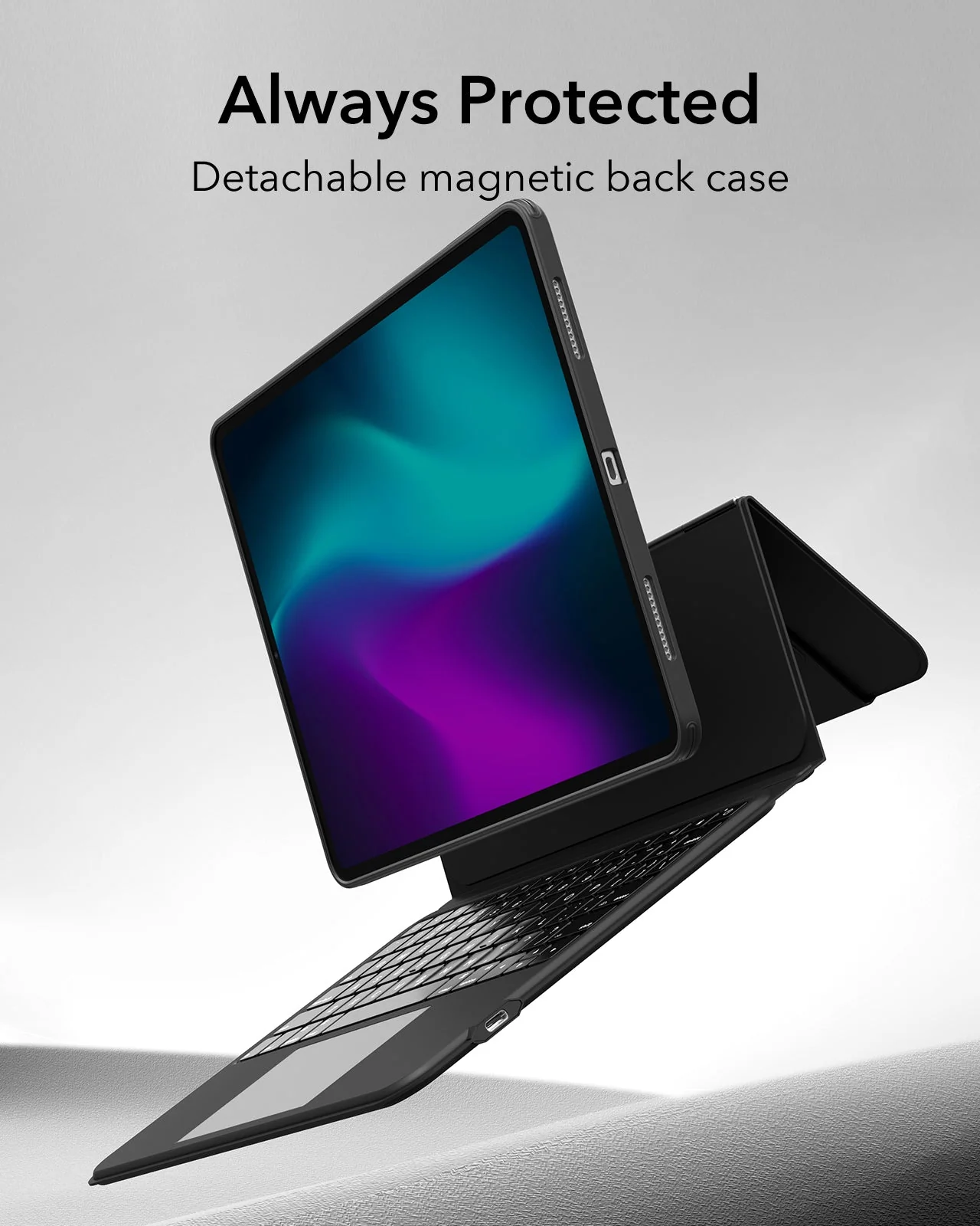 iPad Pro 11” (2024) Ascend Keyboard Case - US Layout-Black - Image 6