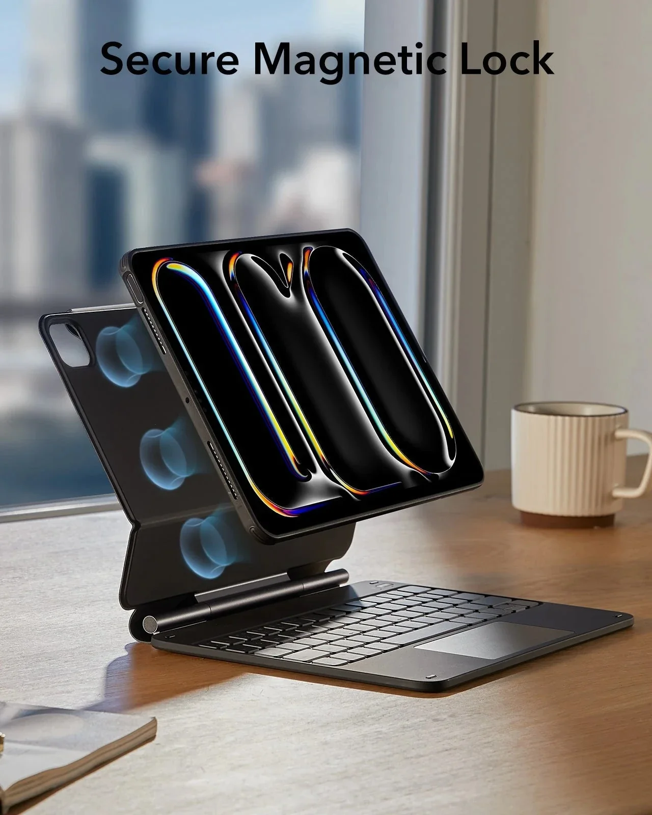 iPad Pro 11ʺ (2025) Bundle Rebound Magnetic Keyboard Case 360 & Armorite Screen Protectors - US Layout-Black - Image 8