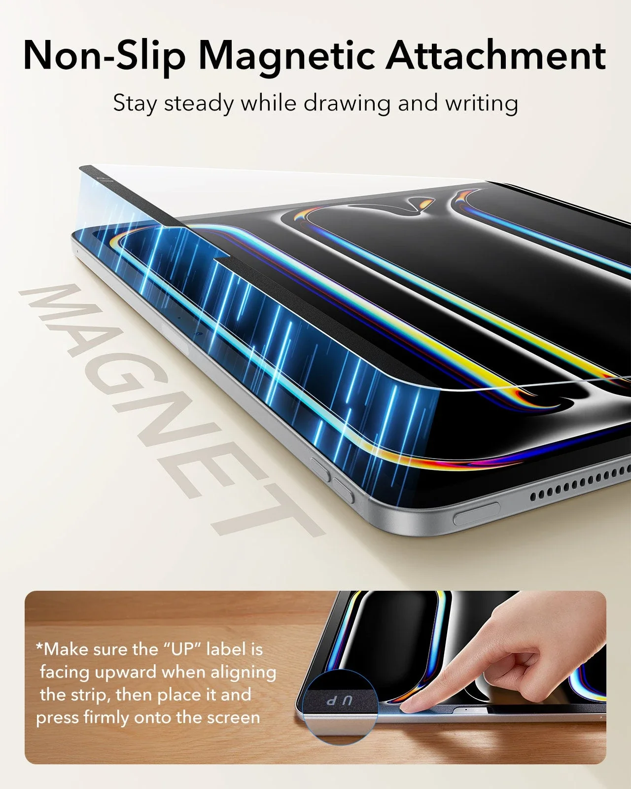 iPad Pro 11" (2025) Paper-Feel Magnetic Screen Protector - 1 Pack - Image 6