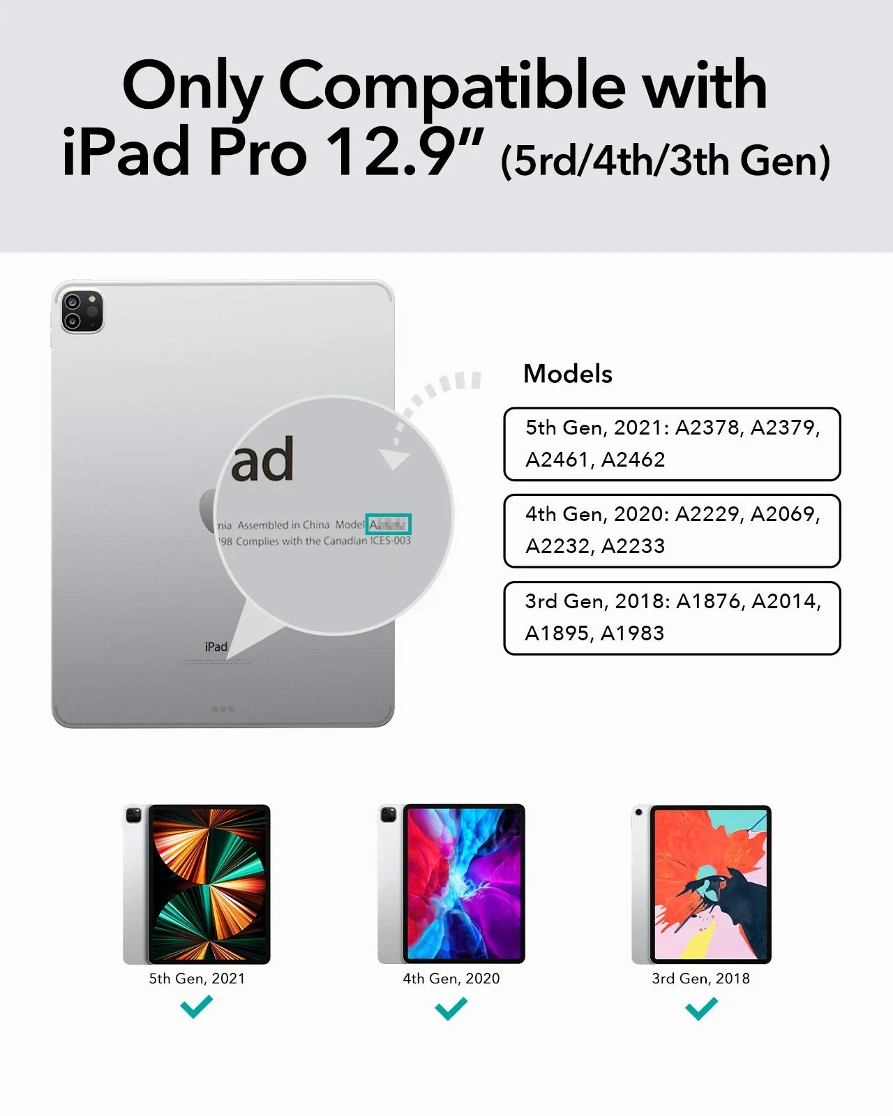 iPad Pro 12,9 Zoll (2022/2021/2020/2018) Rebound Magnetische Tastatur - DE Layout - Image 2