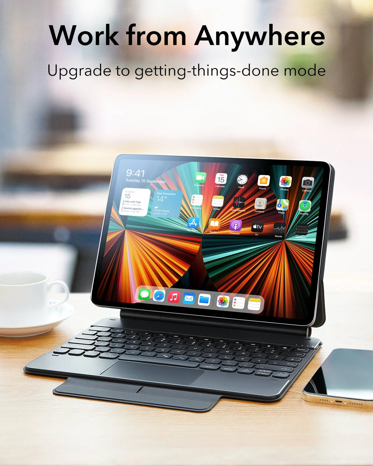 iPad Pro 12,9 Zoll (2022/2021/2020/2018) Rebound Magnetische Tastatur - DE Layout - Image 3