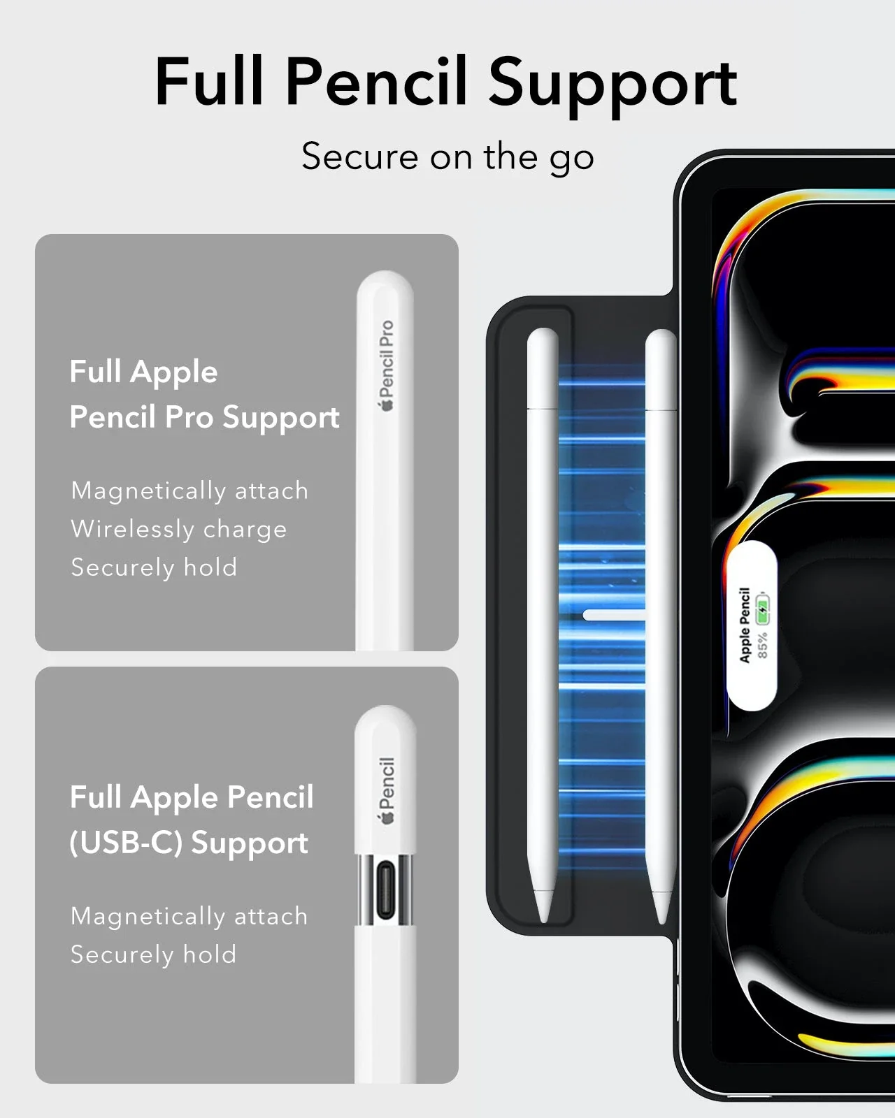 iPad Pro 13" (2024) Rebound Magnetic Protection Bundle - Navy Blue - Image 3