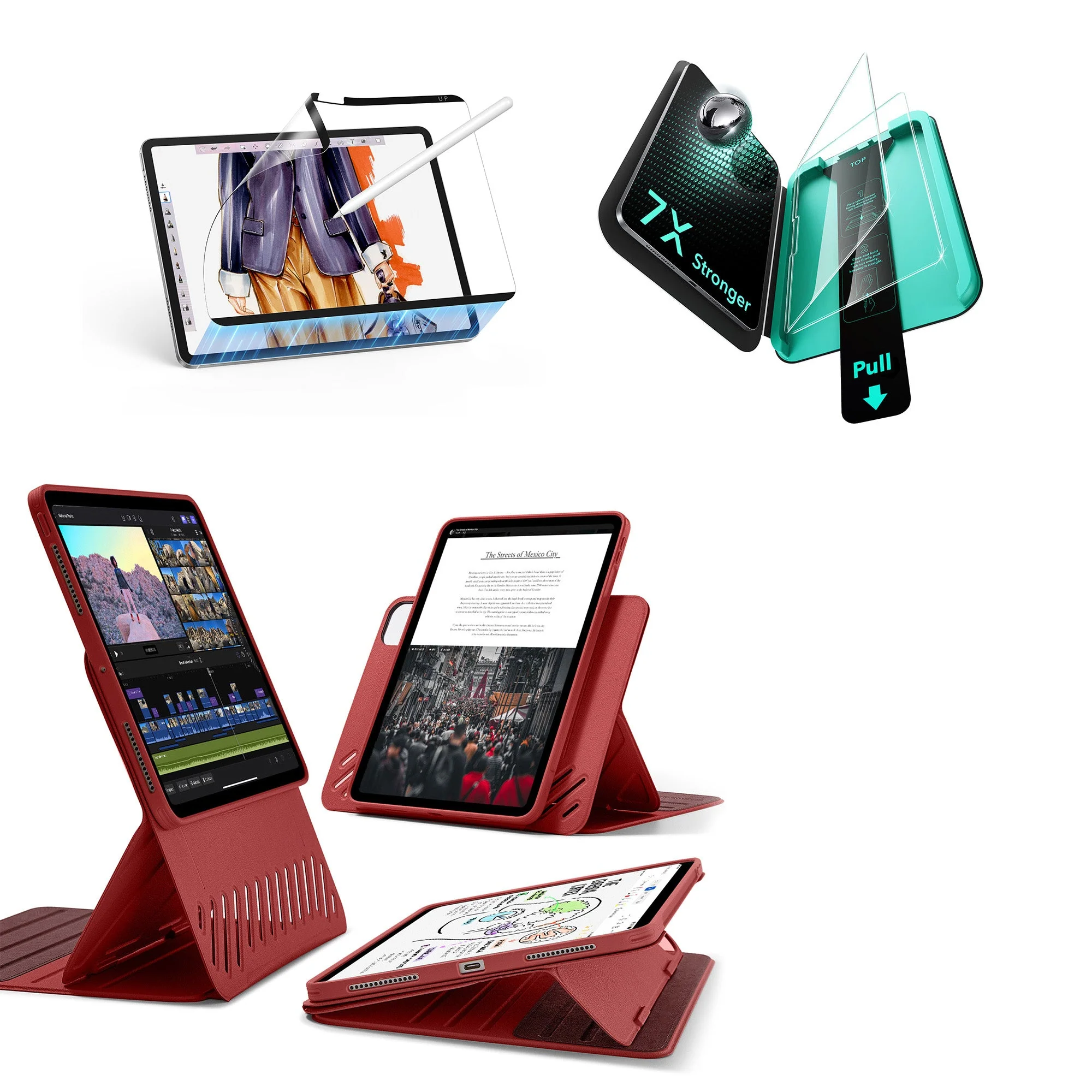 iPad Pro 13" (2025) Shift Transformation Bundle - Red