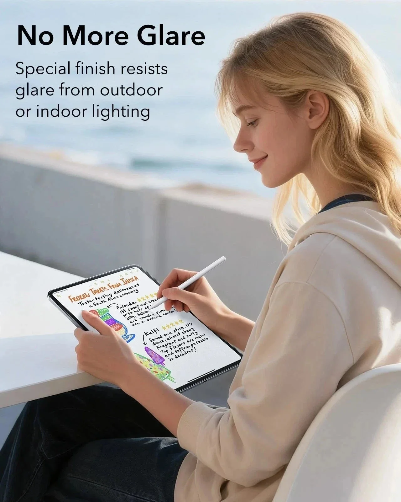 iPad Pro 11" (M4) 2024 UltraFit Paper-Feel Screen Protector – 2 Pack - Image 7