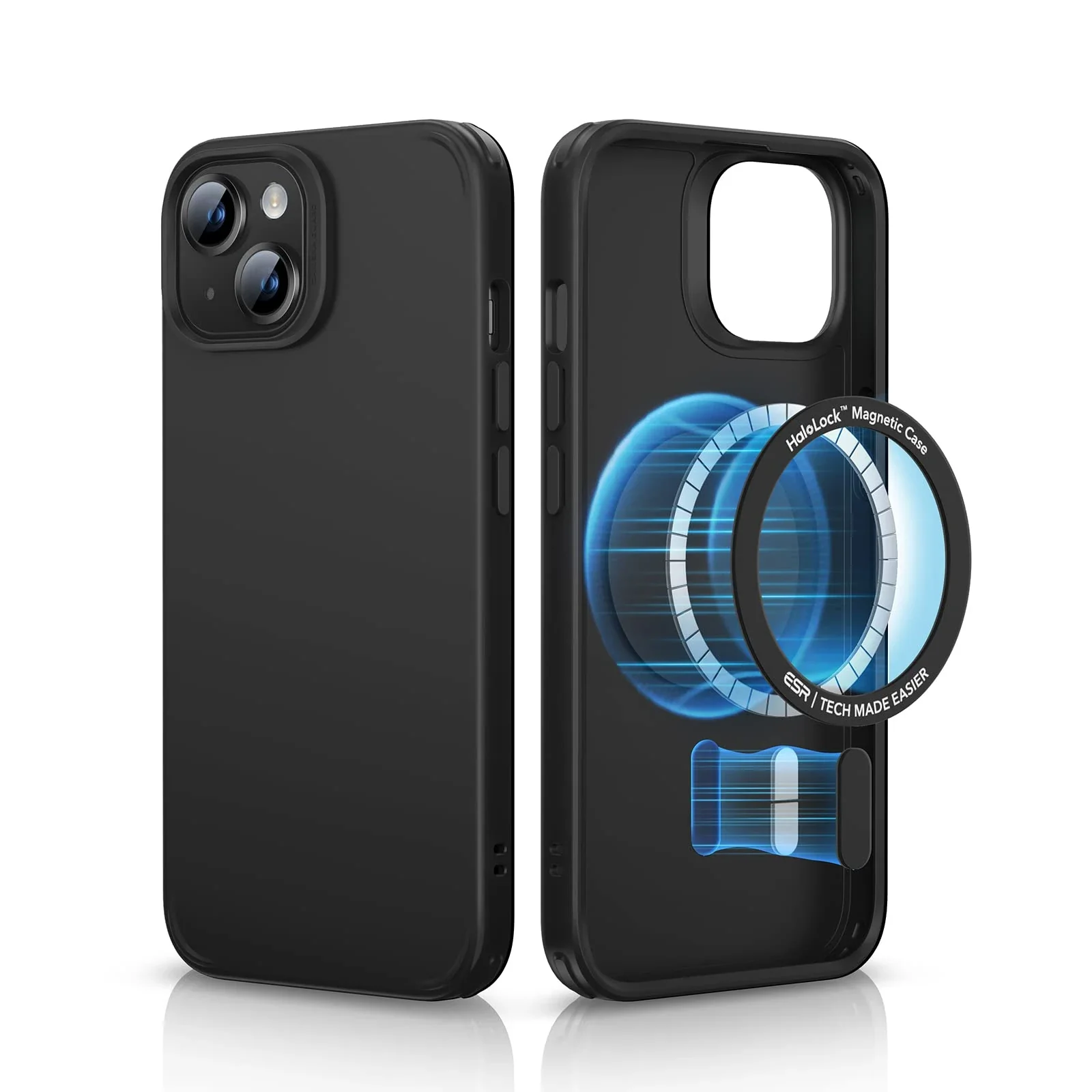 iPhone 14/13 Classic Hybrid Case (HaloLock) - Black - Image 2