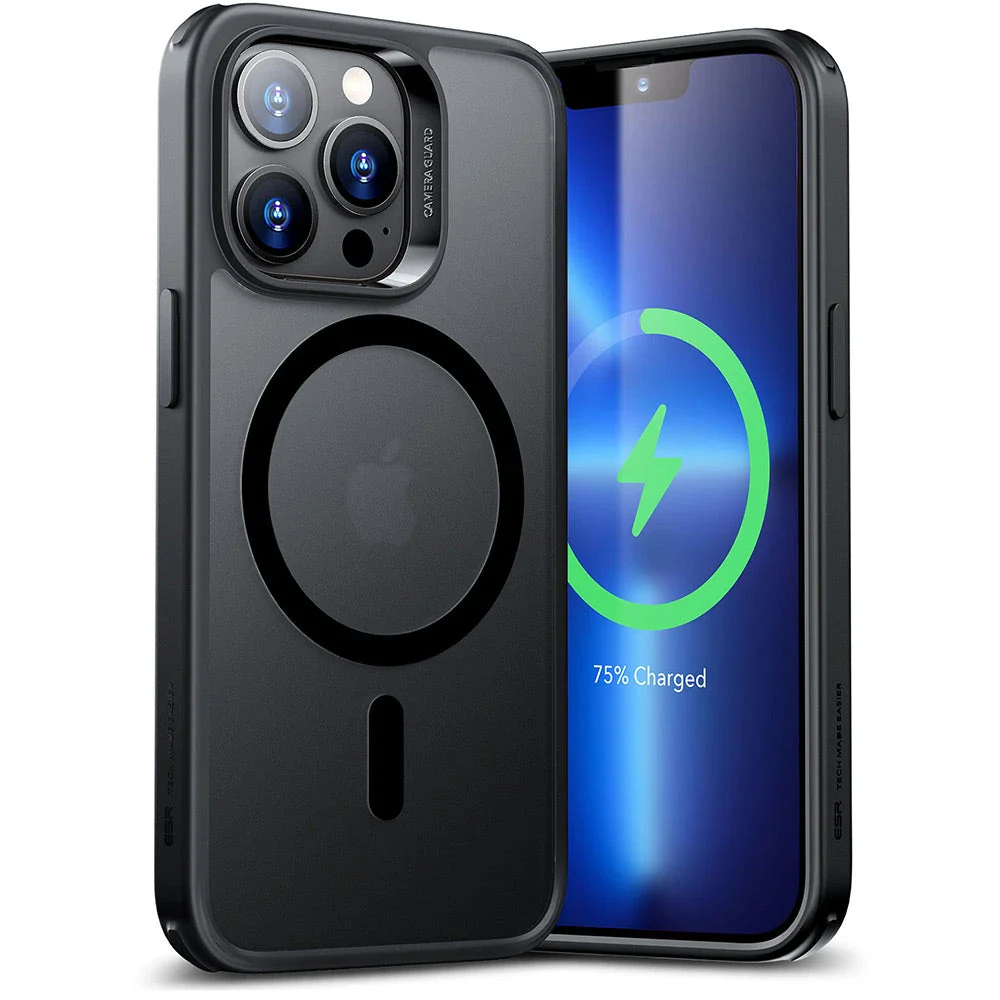 iPhone 13 Pro Classic Hybrid Case (HaloLock) - Frosted Black