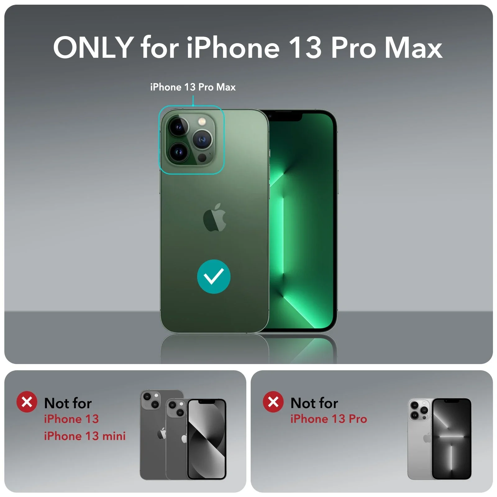 iPhone 13 Pro Max Classic Hybrid Case (HaloLock) - Clear Green - Image 2
