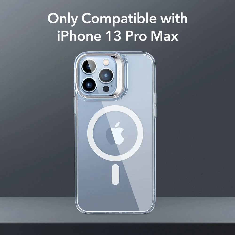 iPhone 13 Pro Max Classic Hybrid Case with Stash Stand (HaloLock) - Clear - Image 2