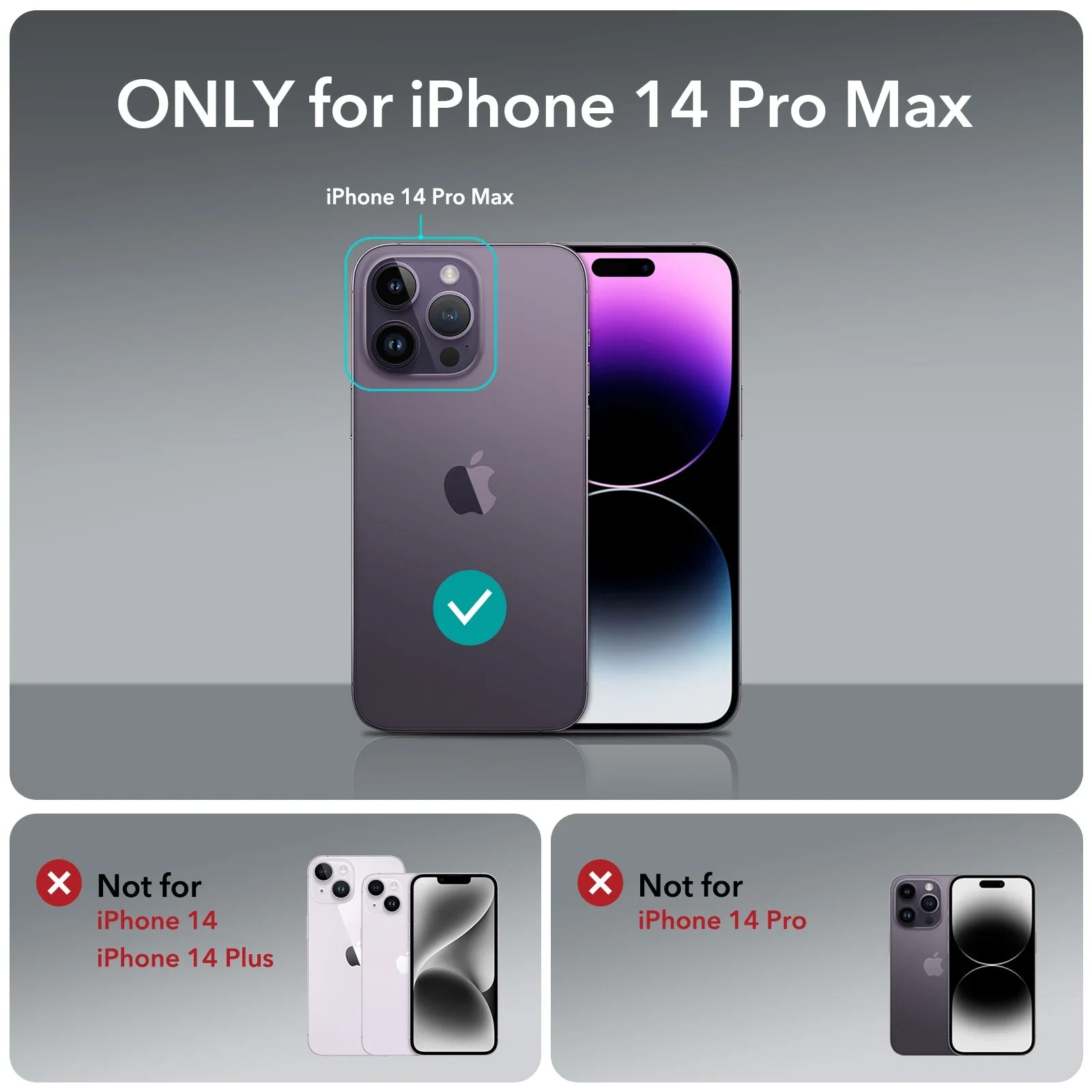 iPhone 14 Pro Max Armor Tough Case (HaloLock) - Clear - Image 2