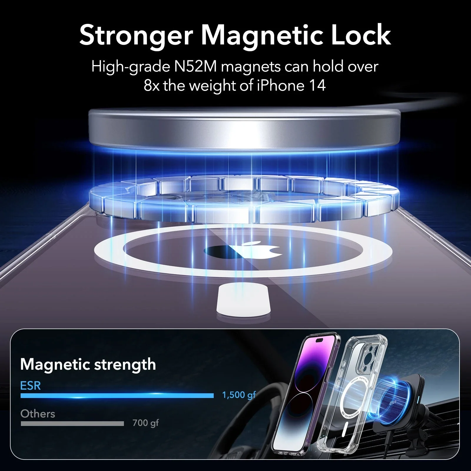 iPhone 14 Pro Max Armor Tough Case (HaloLock) - Clear - Image 5