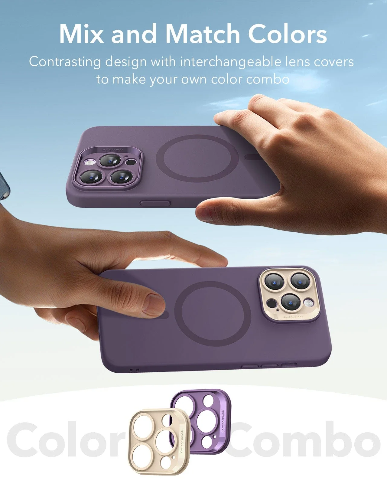 iPhone 14 Pro Max Cloud Soft Case (HaloLock) - Purple - Image 5
