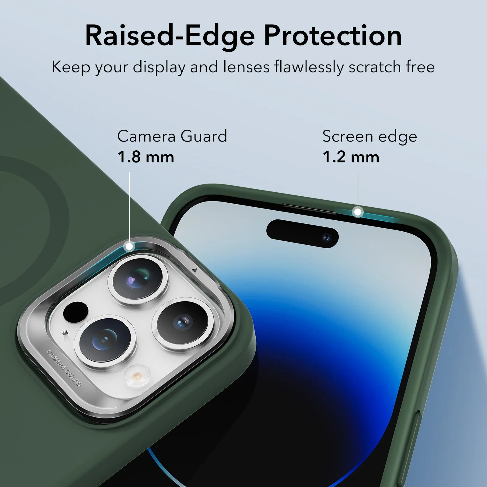 iPhone 14 Pro Max Cloud Soft Case with Stash Stand (HaloLock) - Green - Image 8