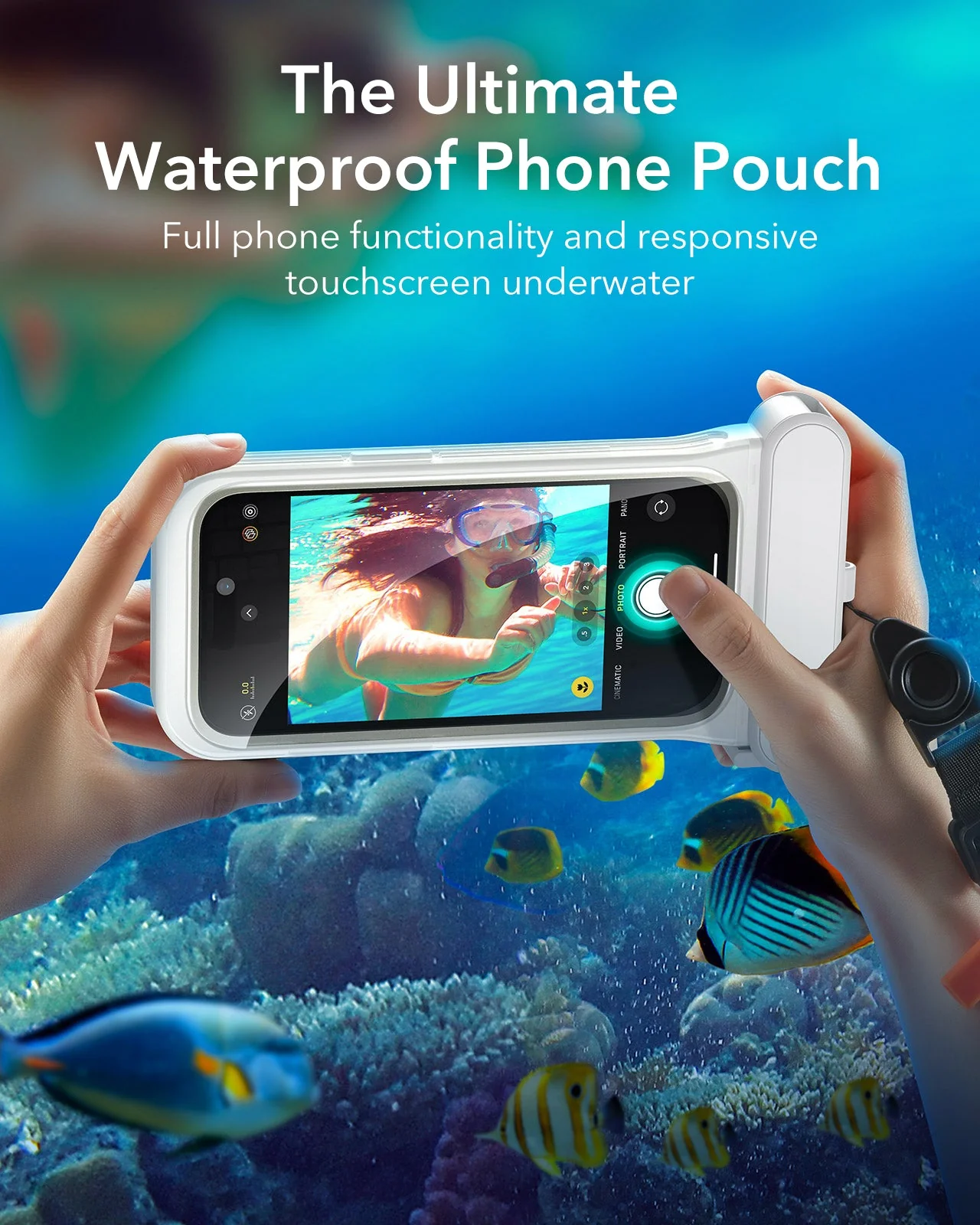 iPhone 15/14/13 Waterproof Phone Pouch Pro - Titanium - 1 Pack - Image 3