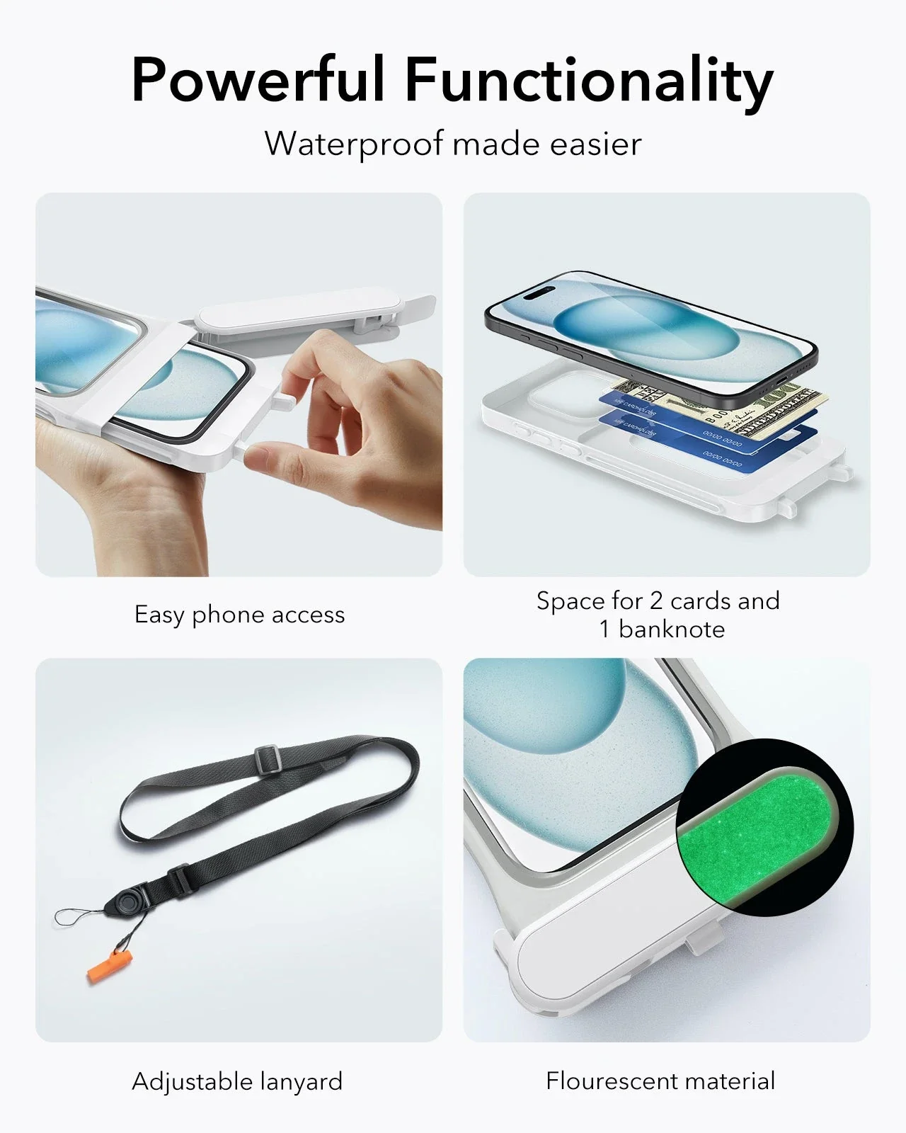 iPhone 15/14/13 Waterproof Phone Pouch Pro - Titanium - 1 Pack - Image 9