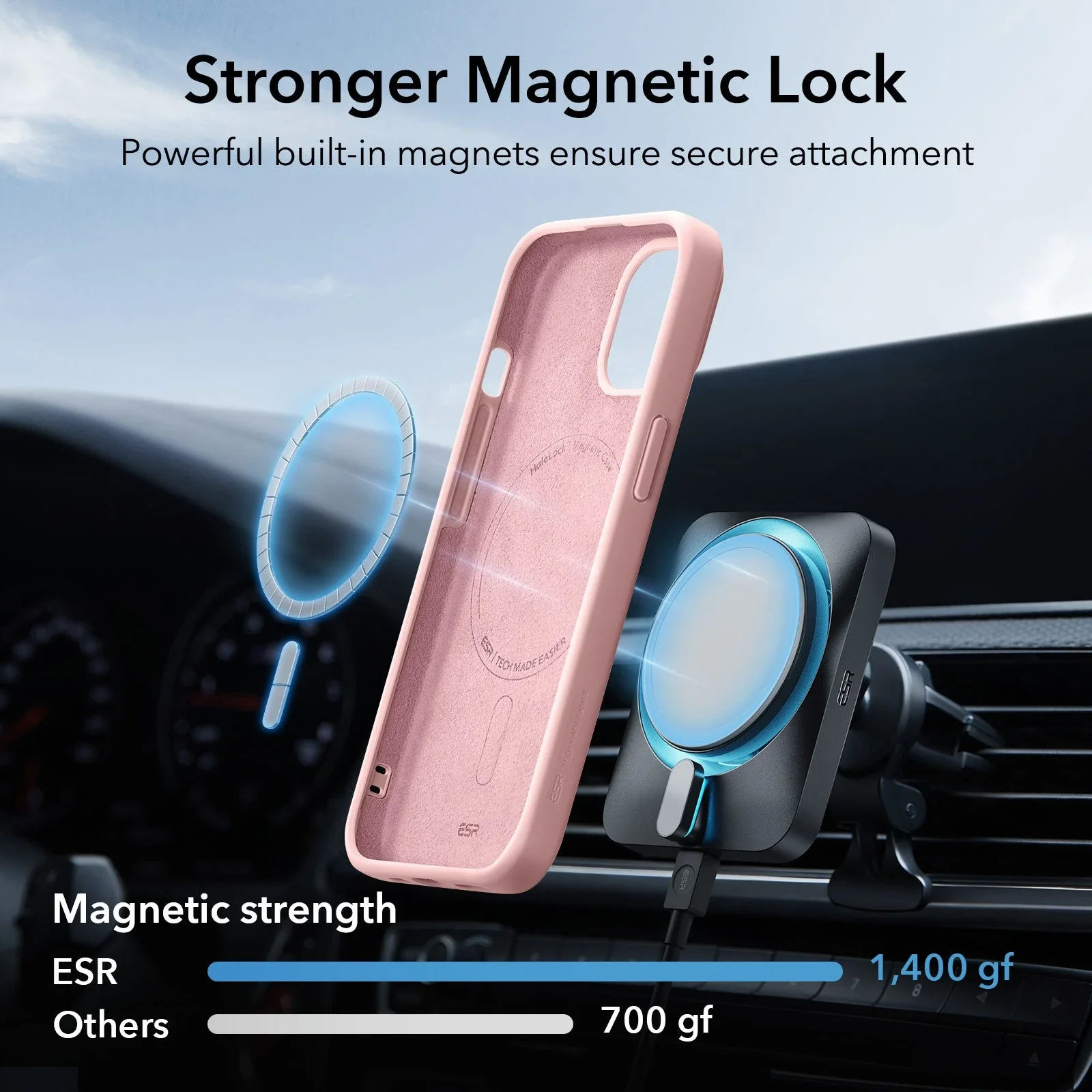 iPhone 15 Cloud Soft Case (HaloLock) - Pink - Image 3