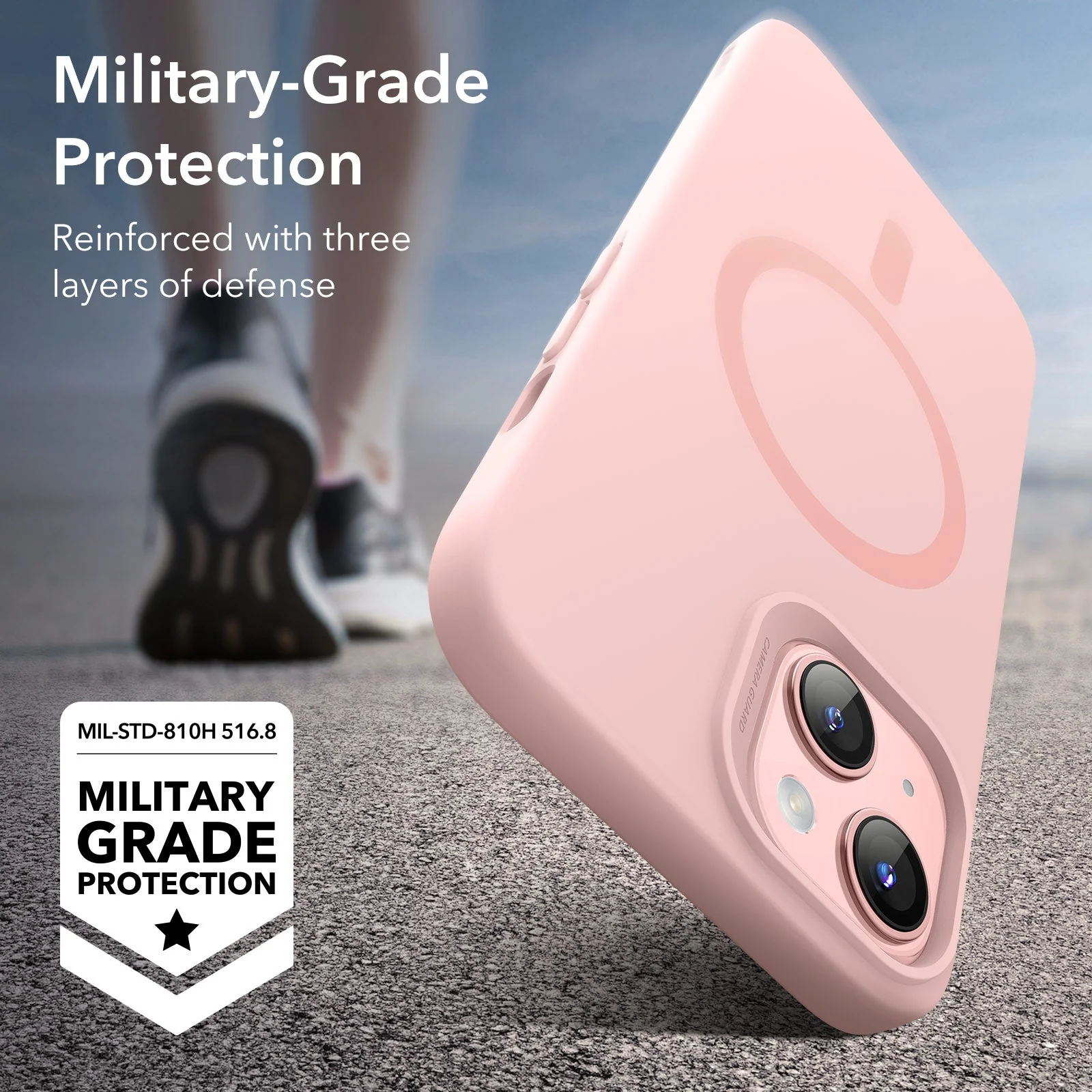 iPhone 15 Cloud Soft Case (HaloLock) - Pink - Image 4